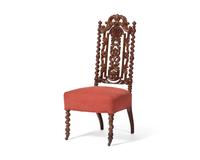 A Renaissance Revival Carved Walnut Side Chair