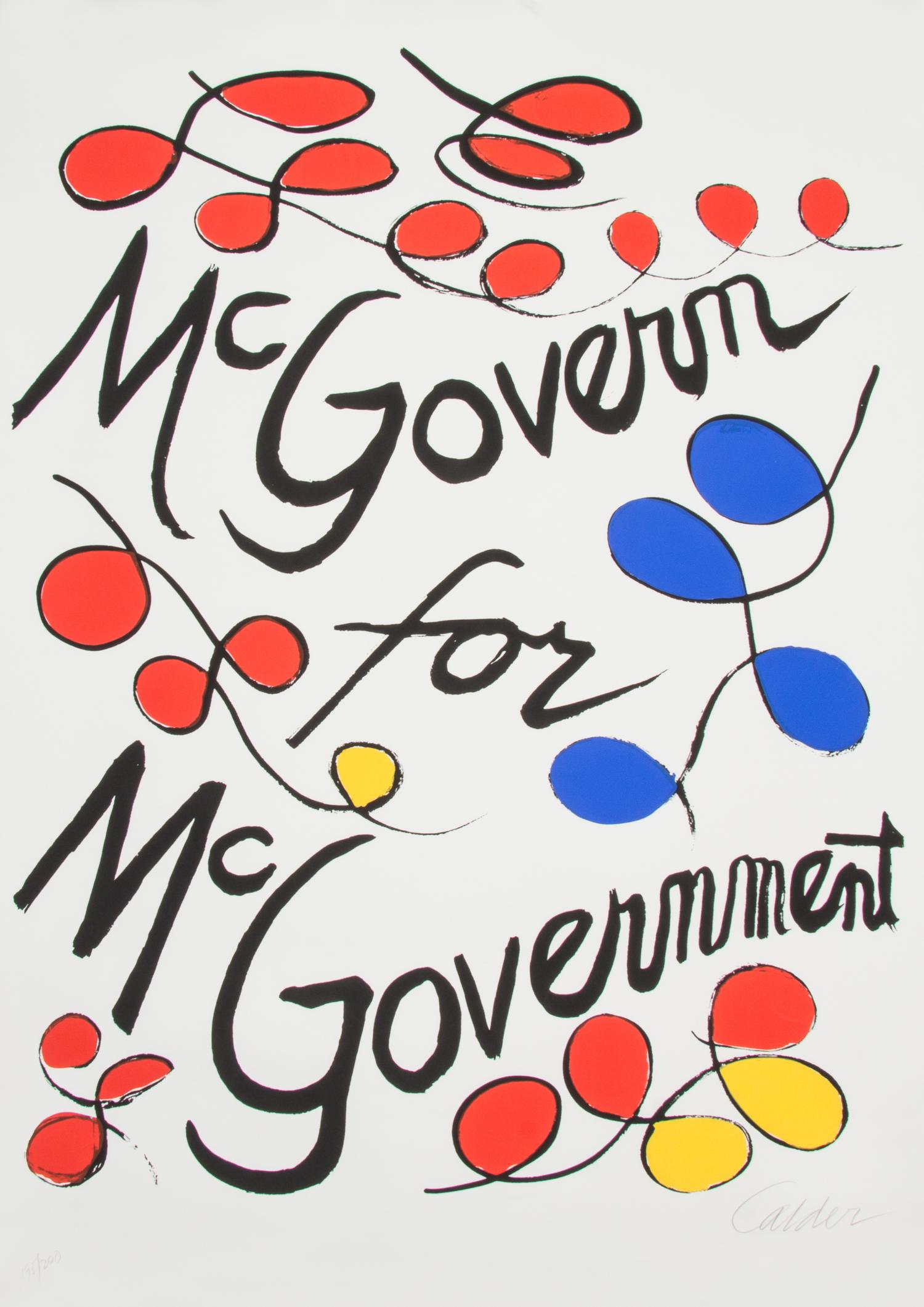 Alexander Calder, (American, 1889-1976), McGovern for McGovernment, 1972