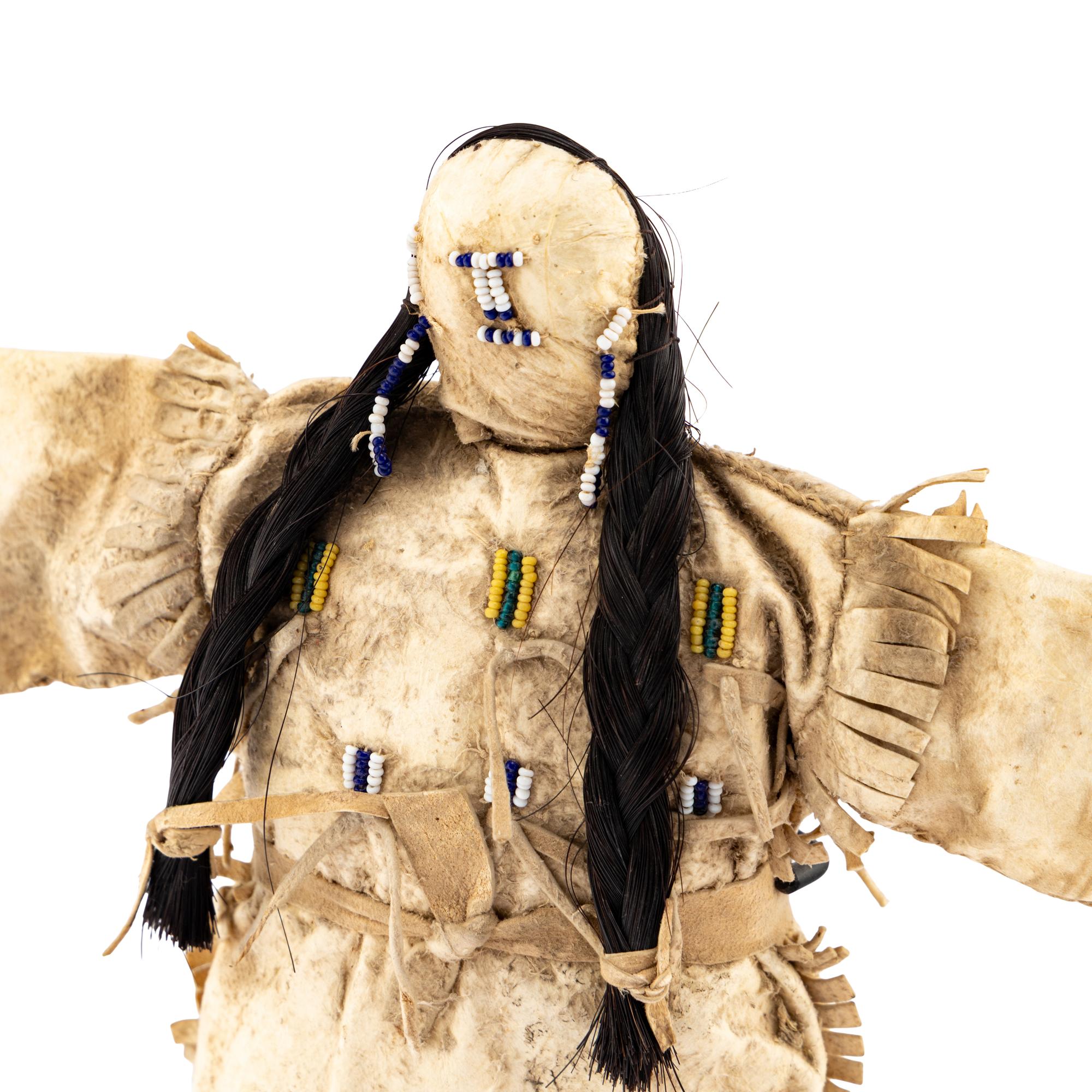 Plains Beaded Hide Doll