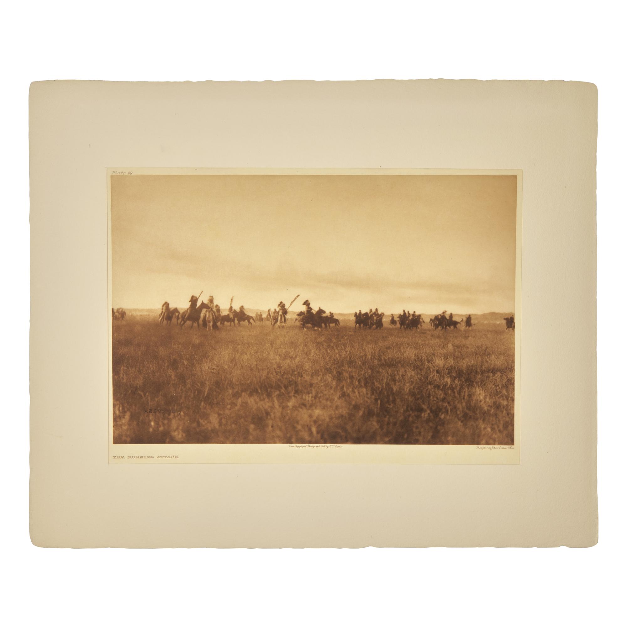 Edward Curtis (American, 1868-1952) — The Morning Attack Plate 99