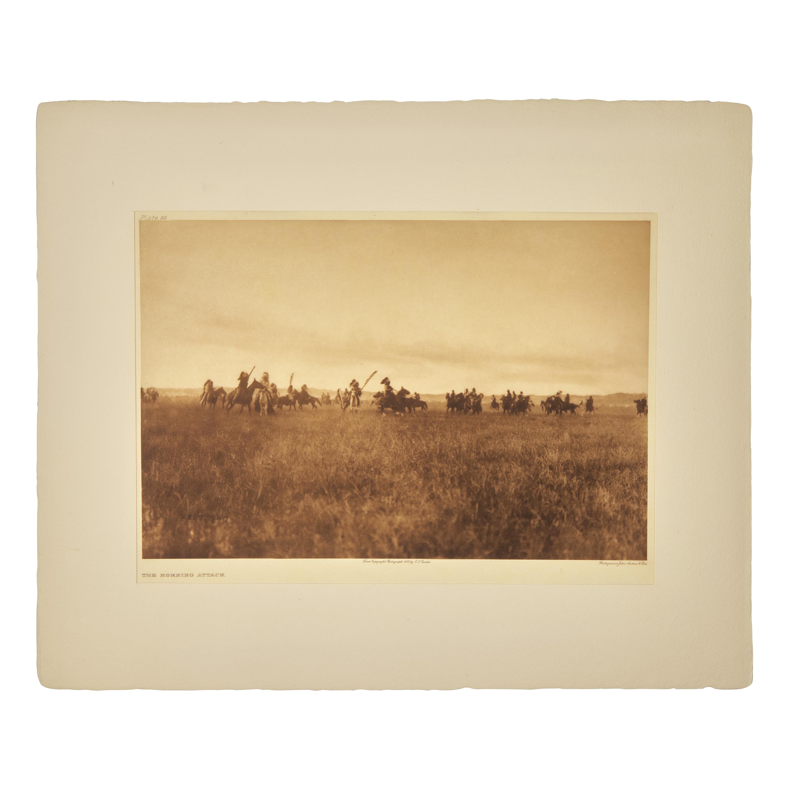 Edward Curtis (American, 1868-1952) — The Morning Attack Plate 99