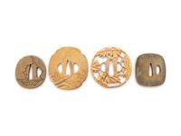 Four Japanese Metal Tsuba