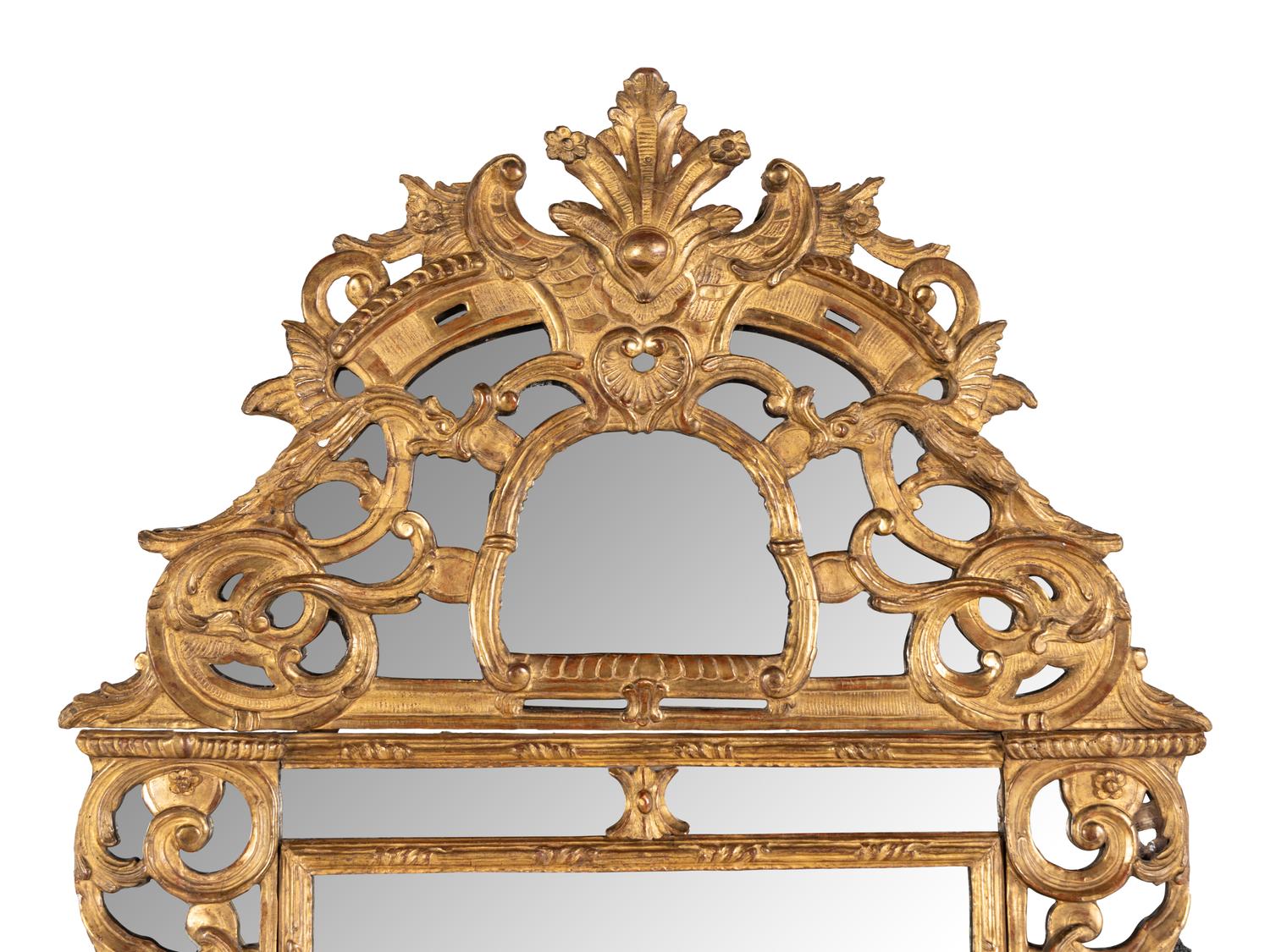 A Régence Giltwood Mirror