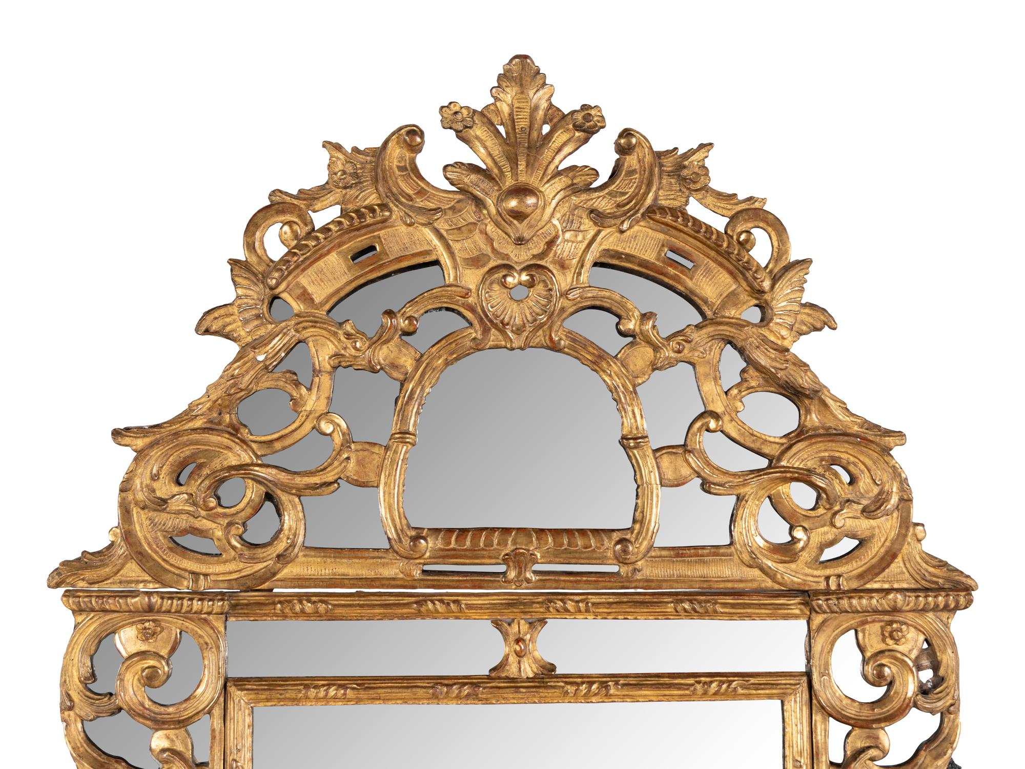 A Régence Giltwood Mirror