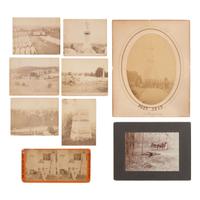 [Civil War] Group of 16 Photographs and Ephemera Related to Post-War Gettysburg