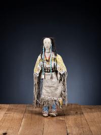 Sioux Beaded Hide Doll