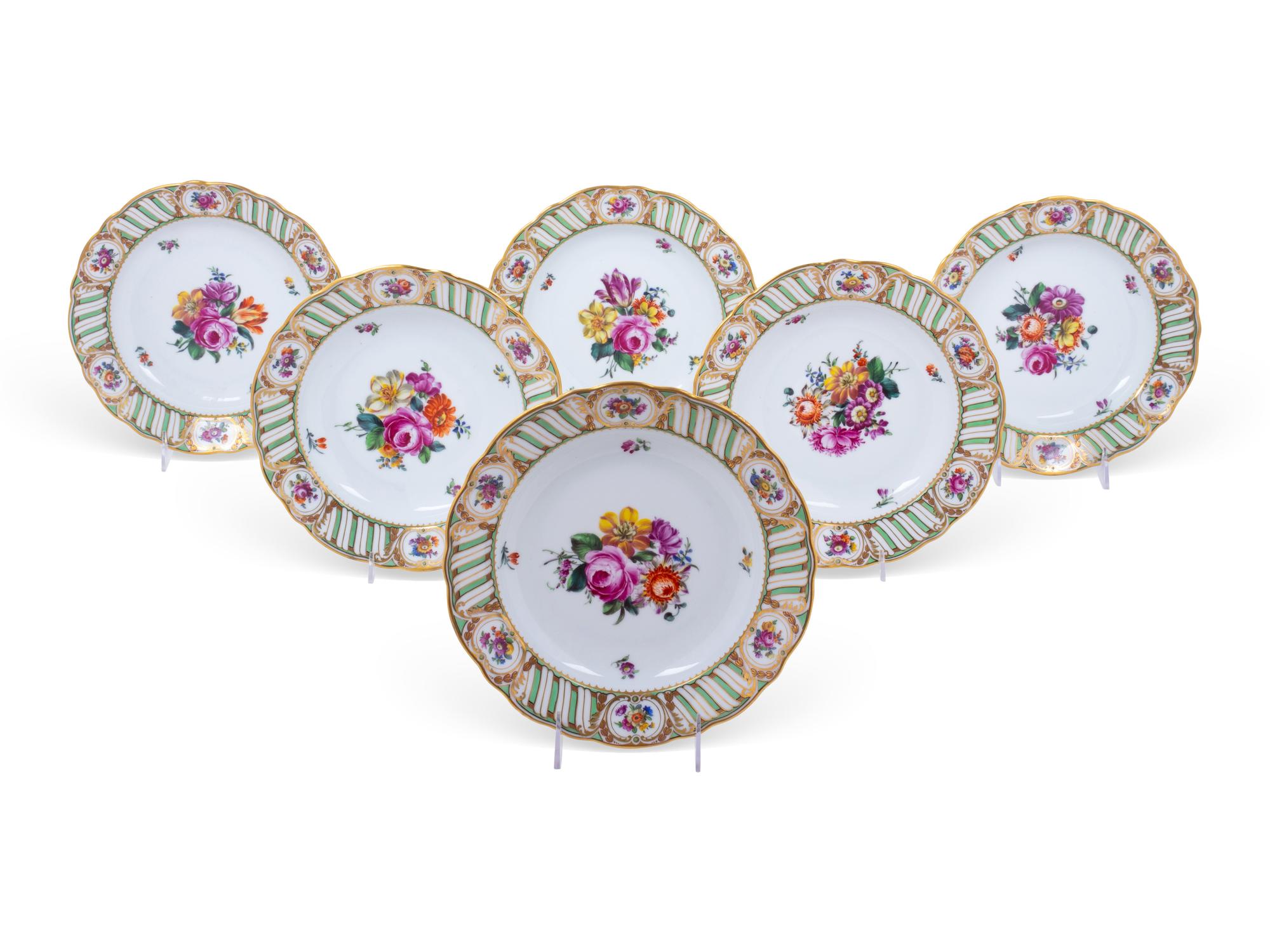 A Set of Six Vienna Porcelain Plates