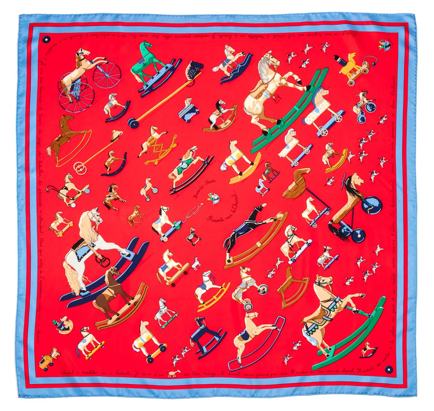 An Hermes 90cm Silk Scarf, 36"x36".