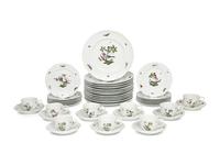 A Raynaud Limoges Porcelain Dinner Service