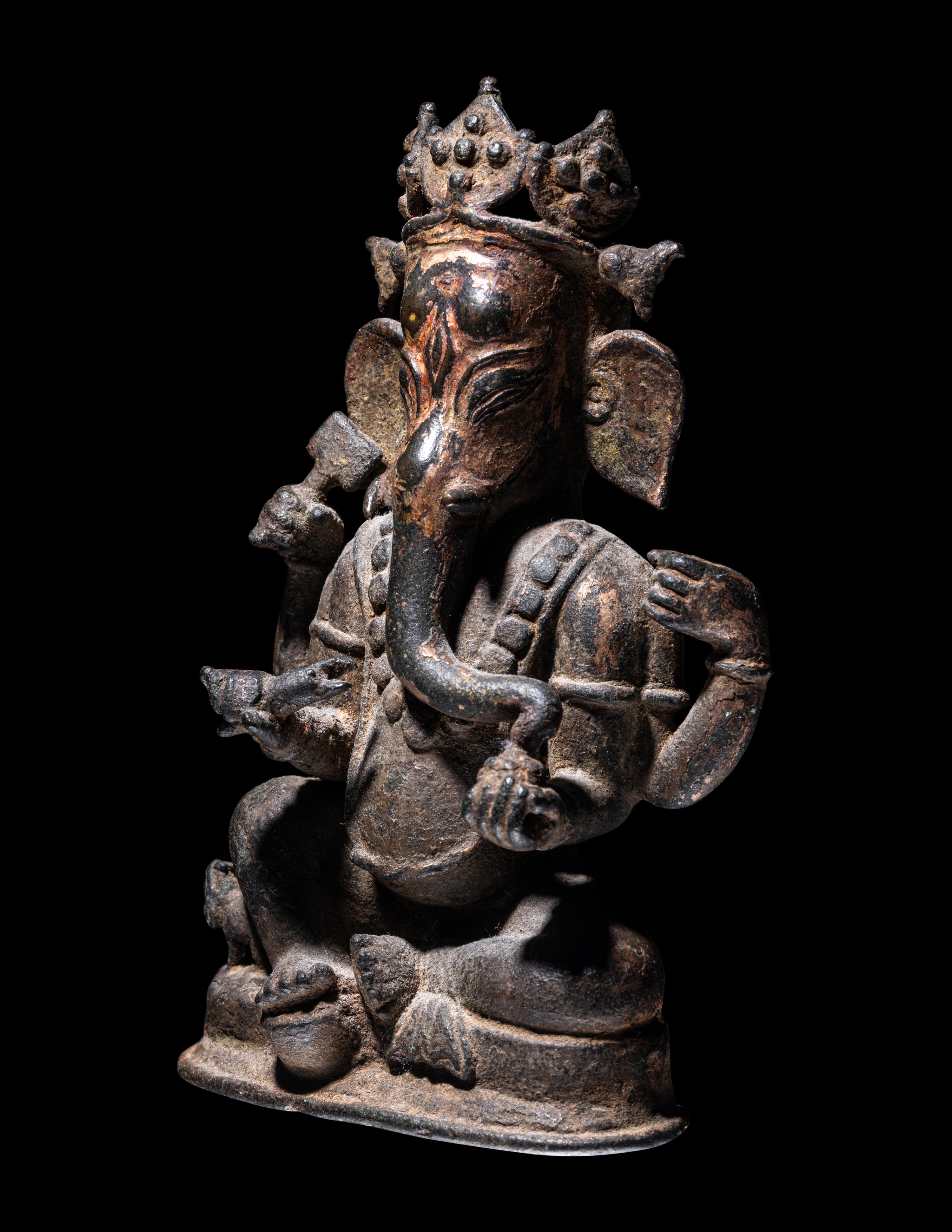 Five Nepalese Bronze Figures of Deities