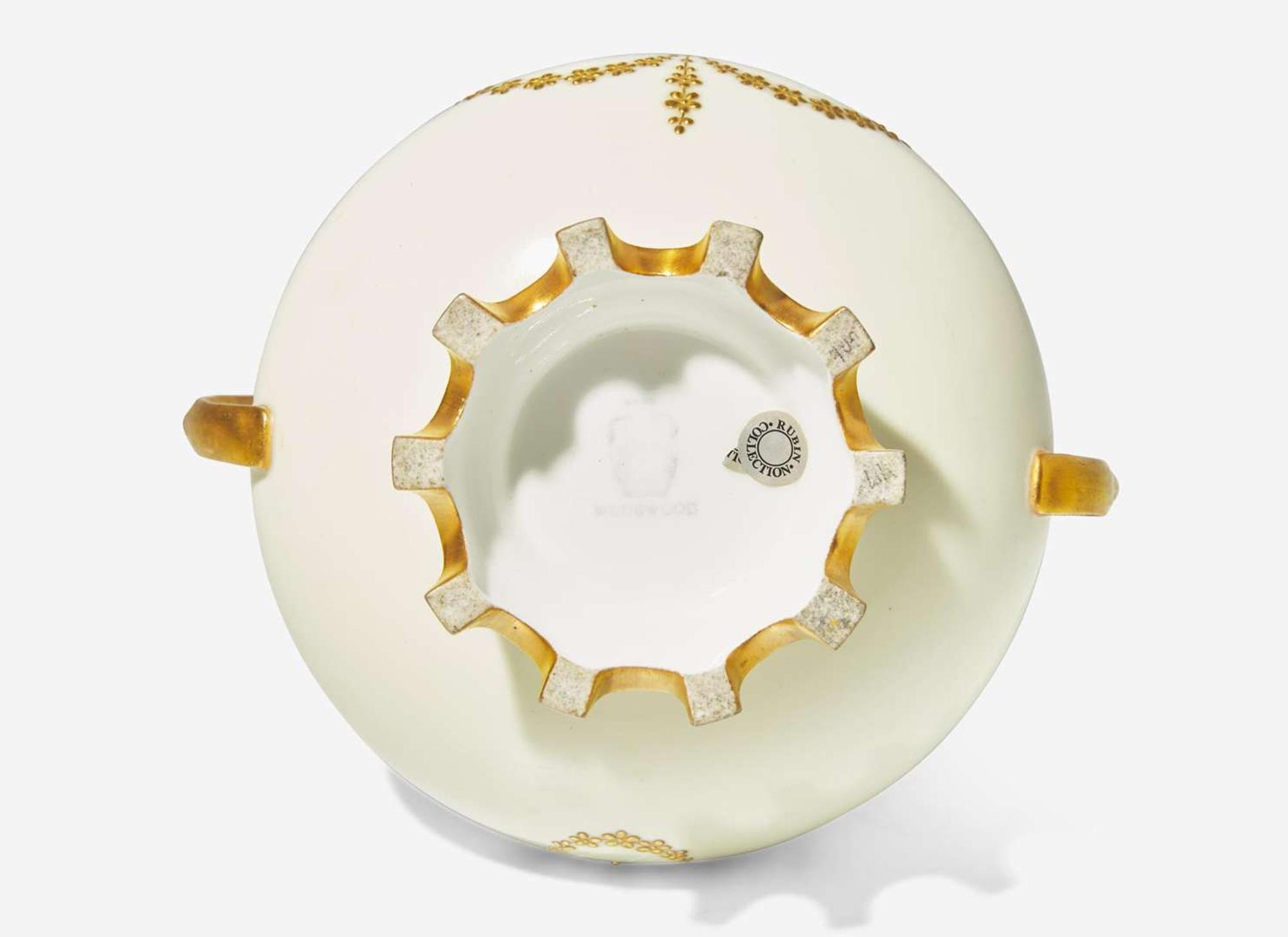 A Wedgwood "Victoria" Pattern Bone China Vase, UK, circa 1885