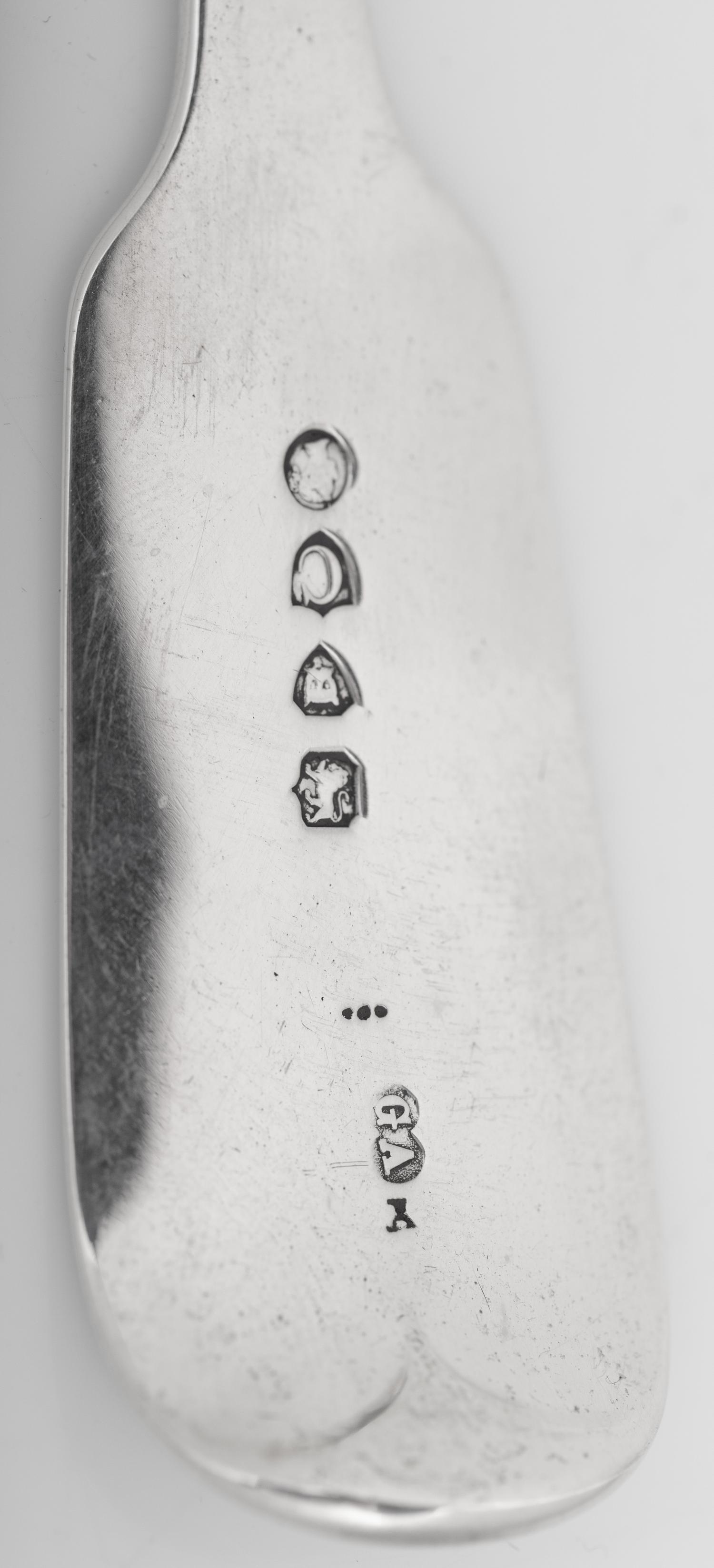 A Victorian Silver Flatware Service