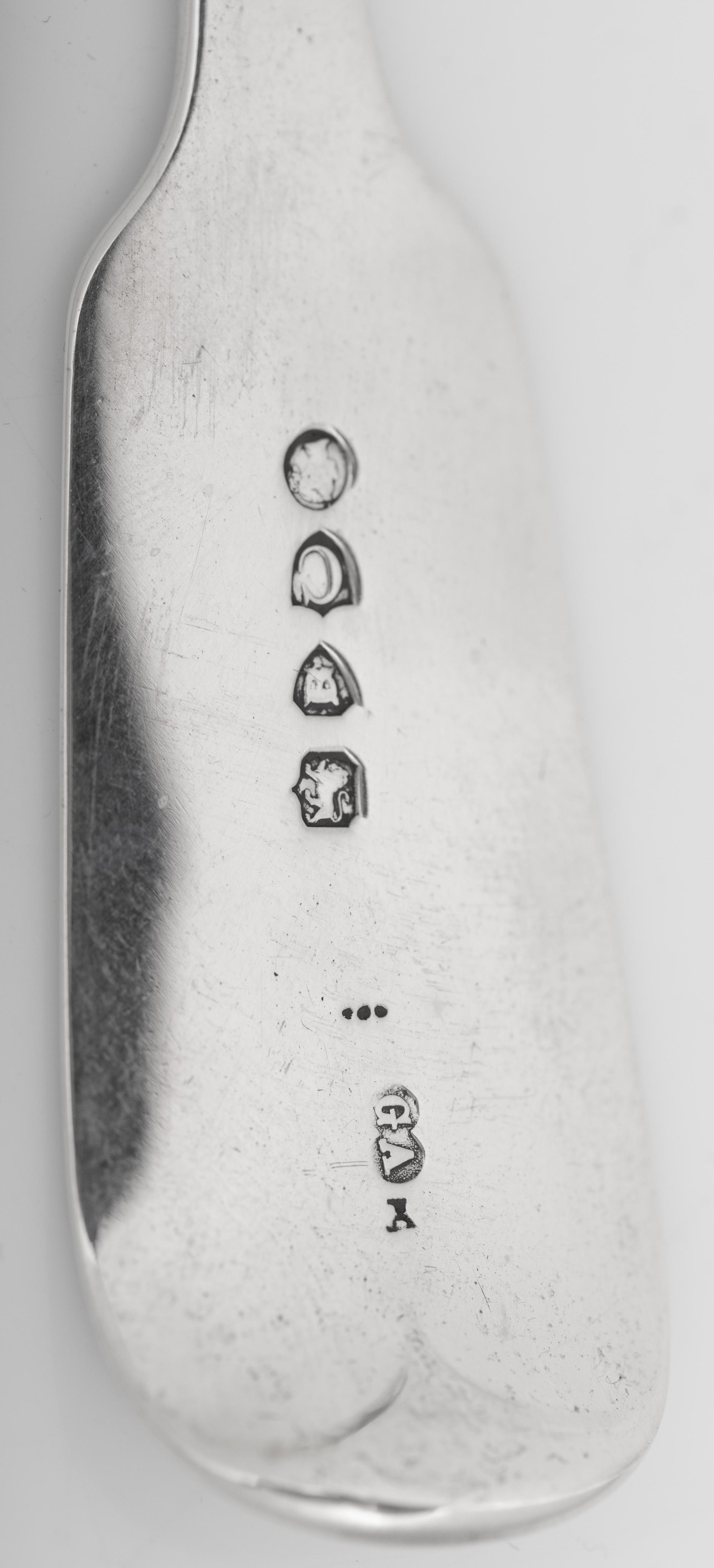 A Victorian Silver Flatware Service