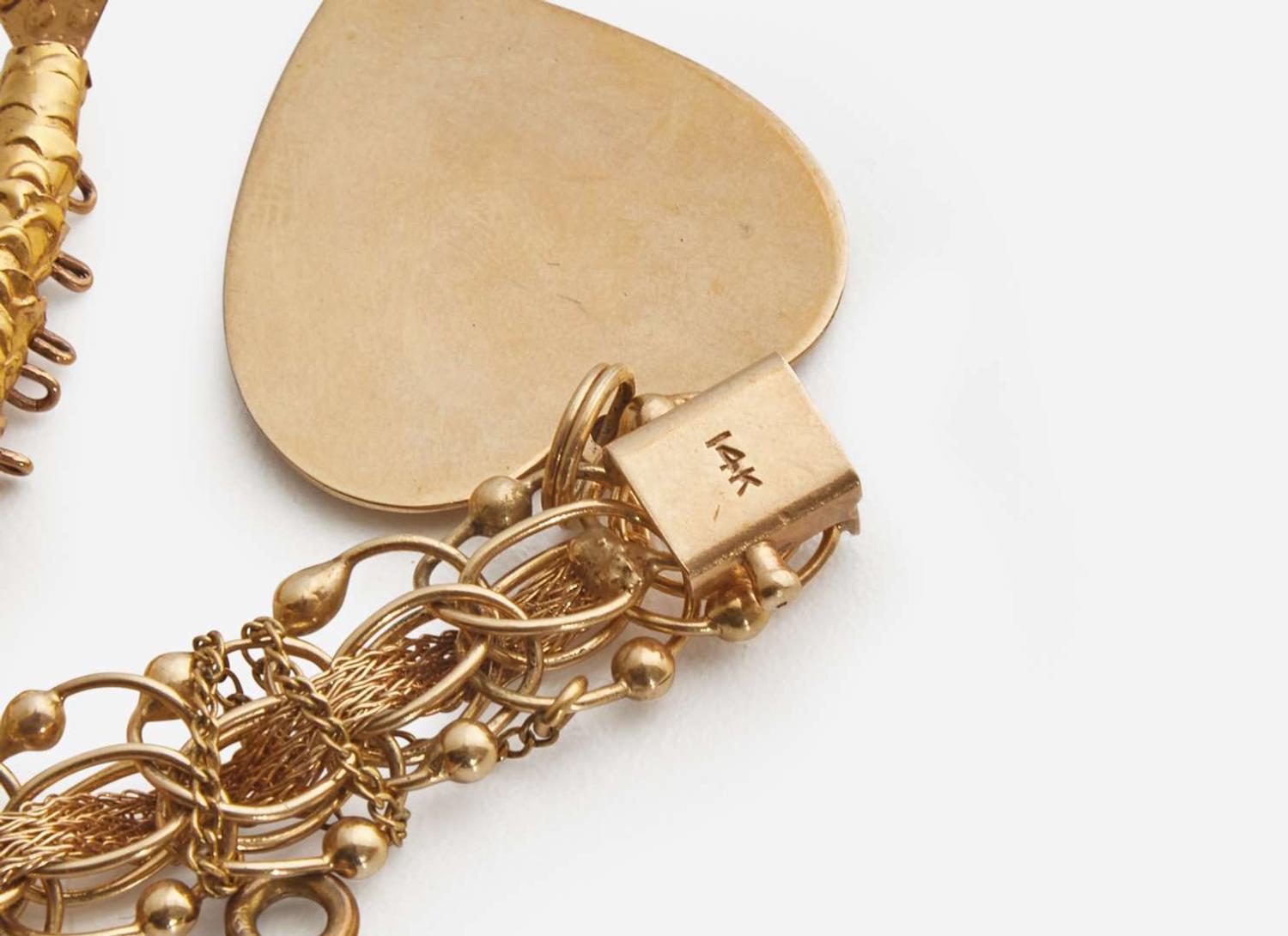 A Miscellaneous Collection of Yellow Gold and Gemstone Jewelry