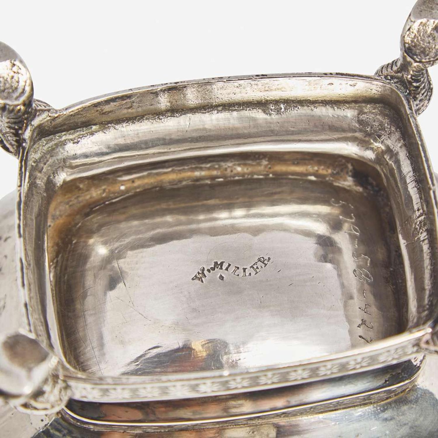 A Federal five-piece coin silver tea and coffee service William Miller, Philadelphia, PA, circa 1820