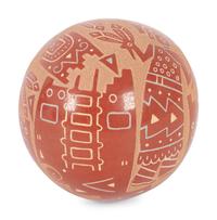 Sgraffito Seed Jar