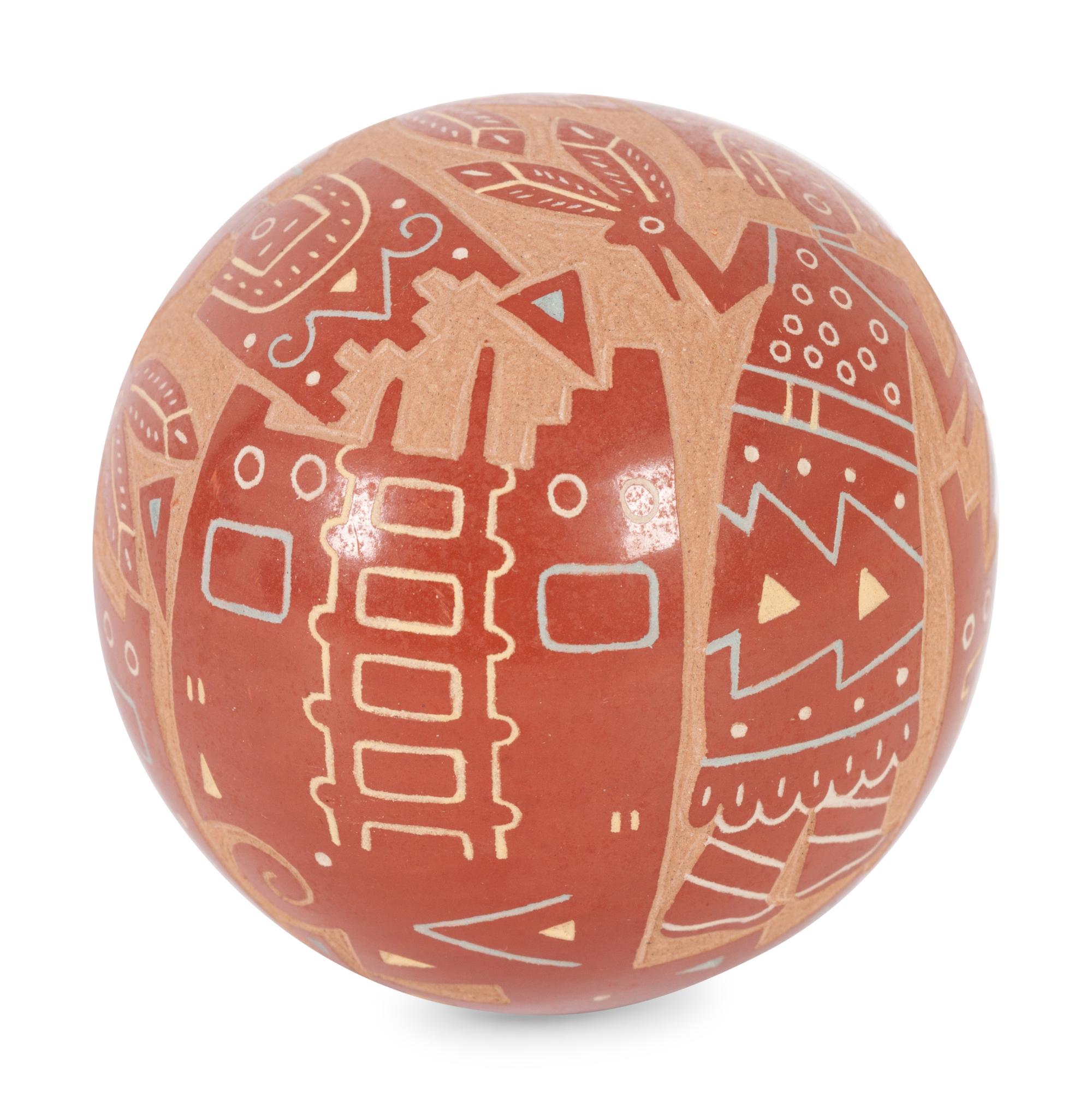 Sgraffito Seed Jar