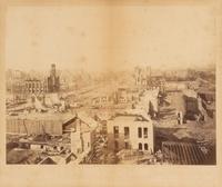 [Chicago Fire]. Landy, James (1838-1897), photographer. Ruins of Chicago . October 1871.