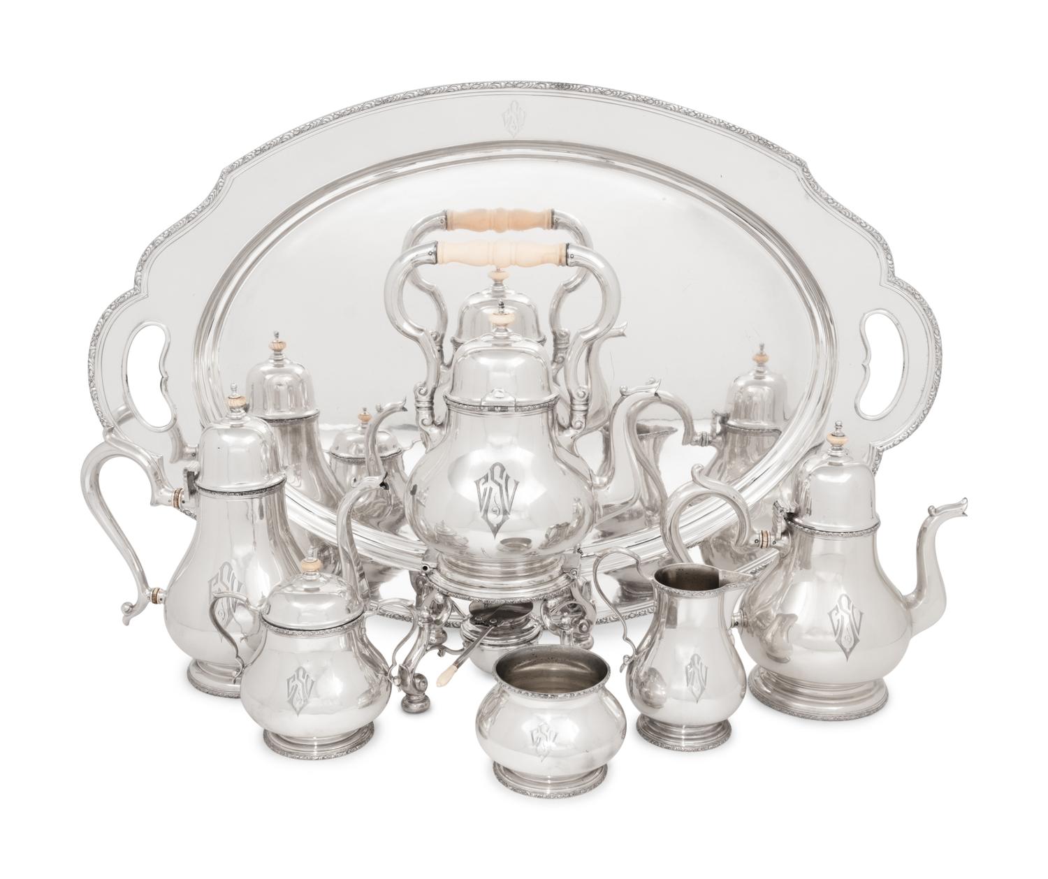 An American Silver Seven-Piece Tea and Coffee Service