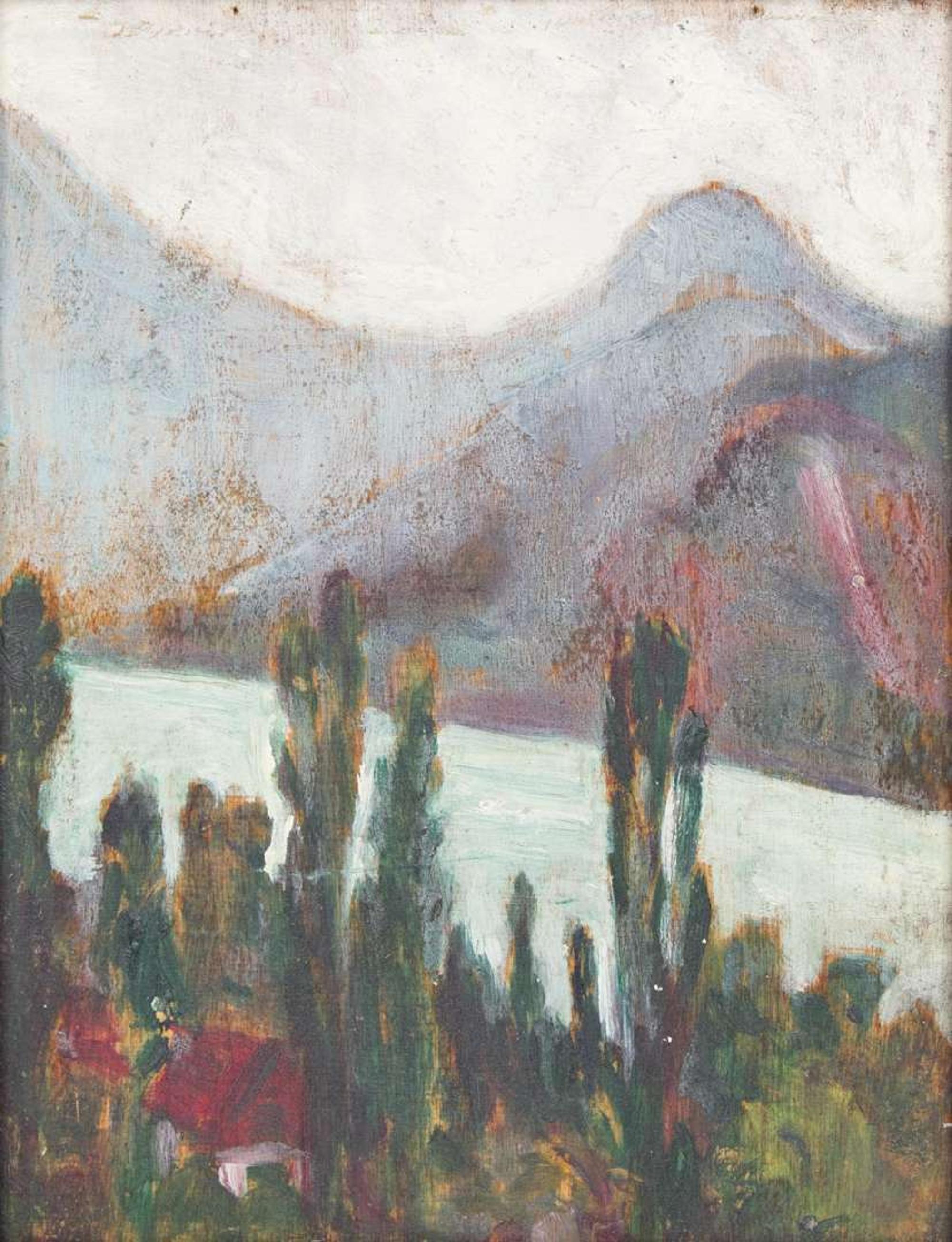 Landscape with Mountains and Trees