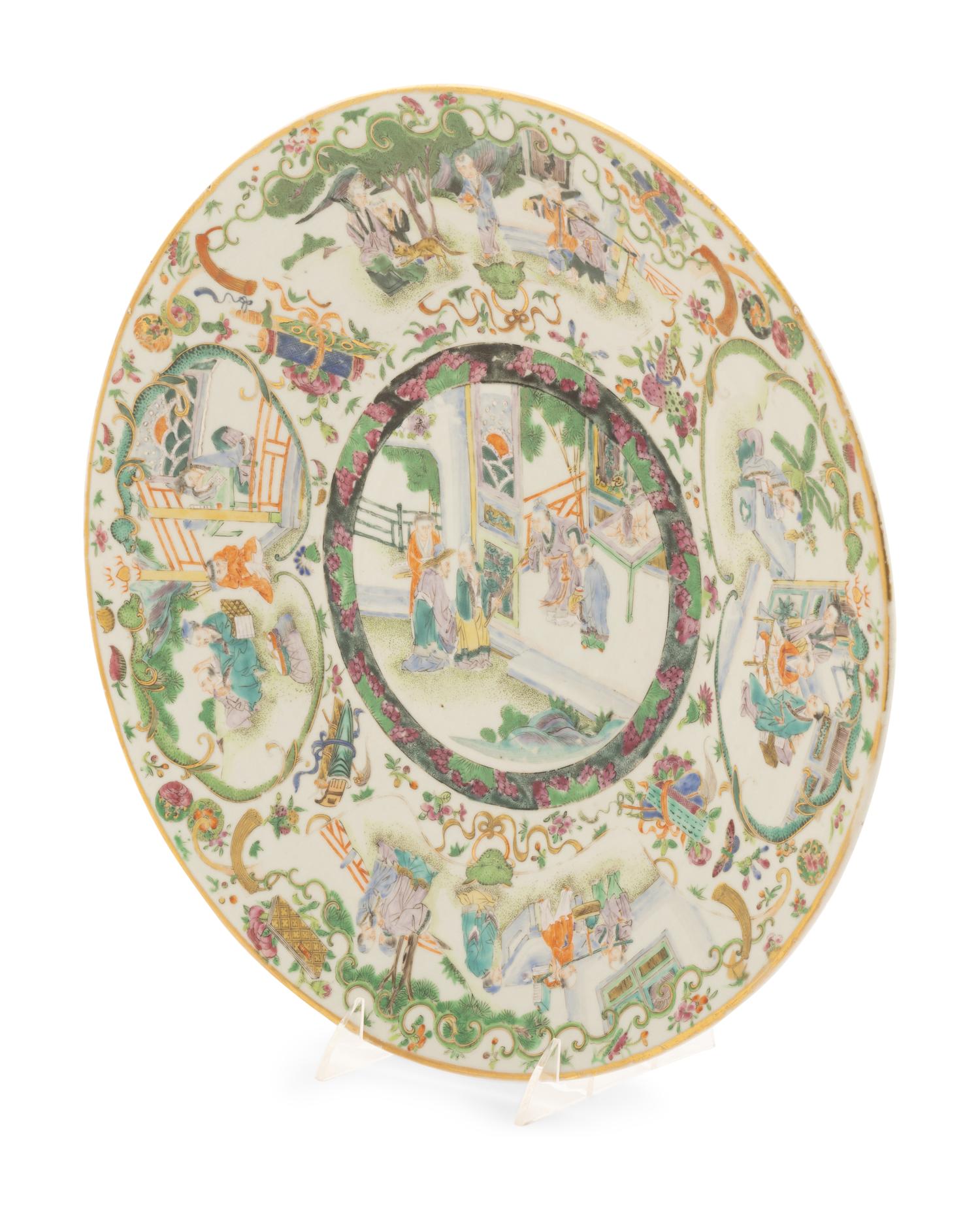 A Chinese Export Famille Rose Porcelain Charger