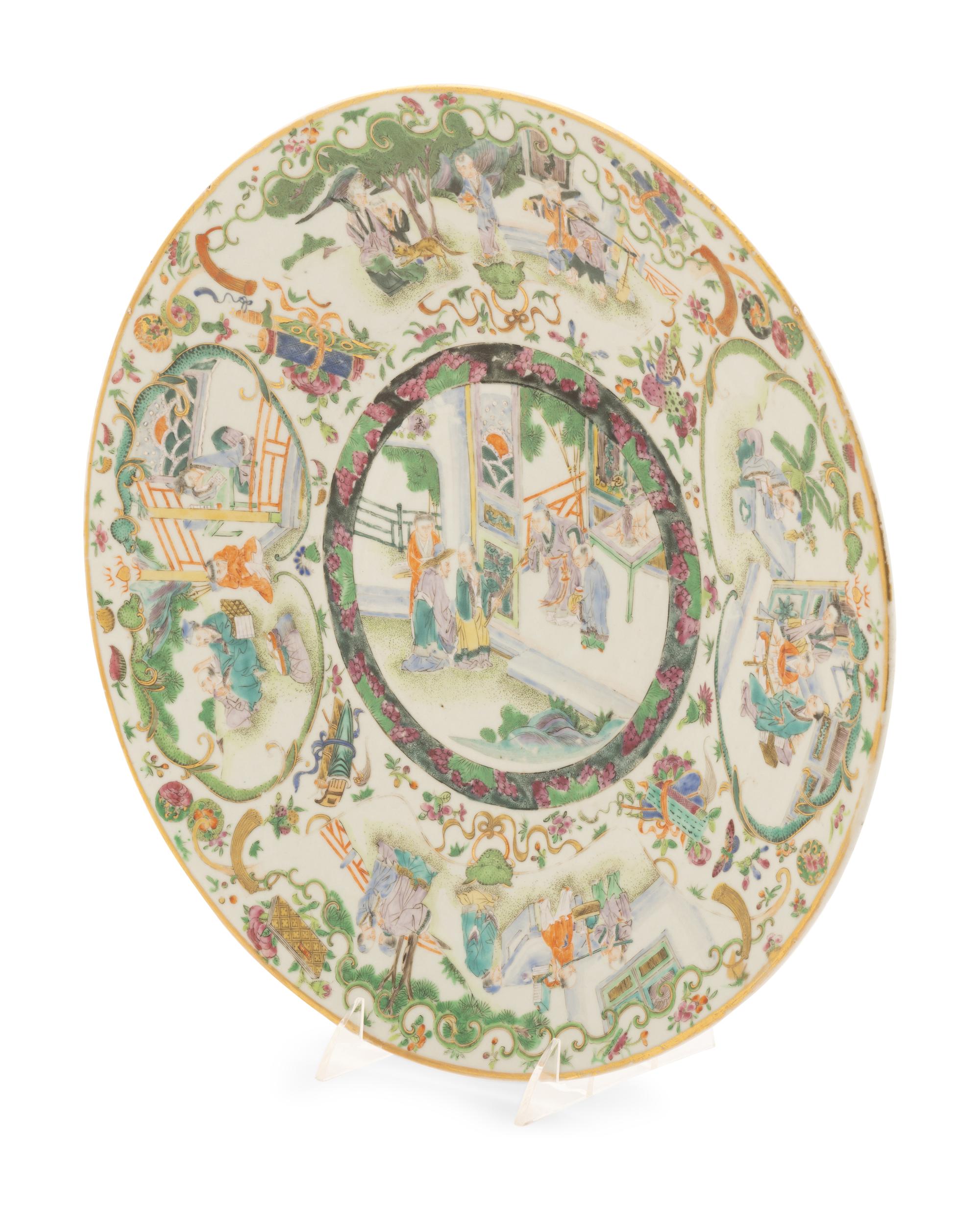 A Chinese Export Famille Rose Porcelain Charger