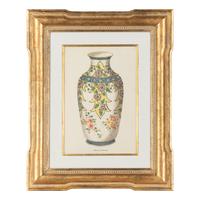 A Set of Six Framed Prints of Chinese Porcelain Vases