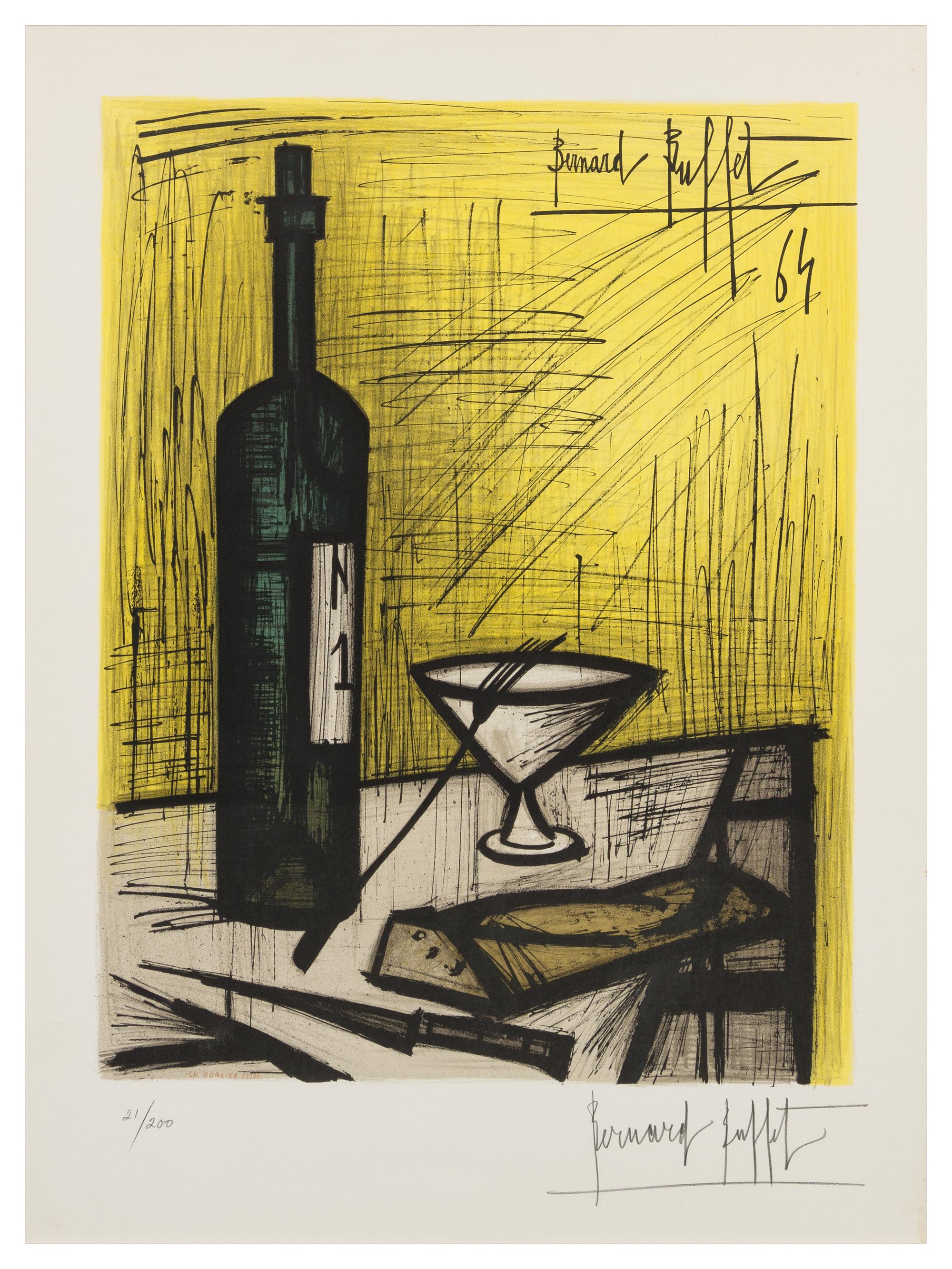 Bernard Buffet, (French, 1928-1999), Le pain et le vin, 1964