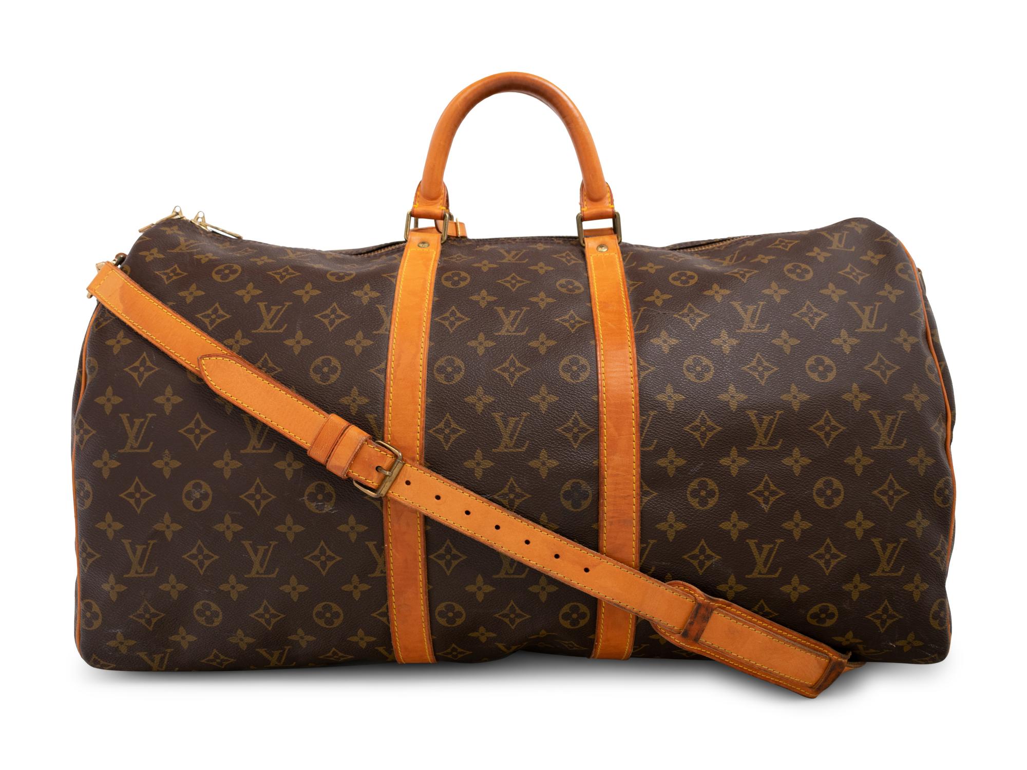 Louis Vuitton Monogram Keepall Bandoulier 55 Bag, 1990