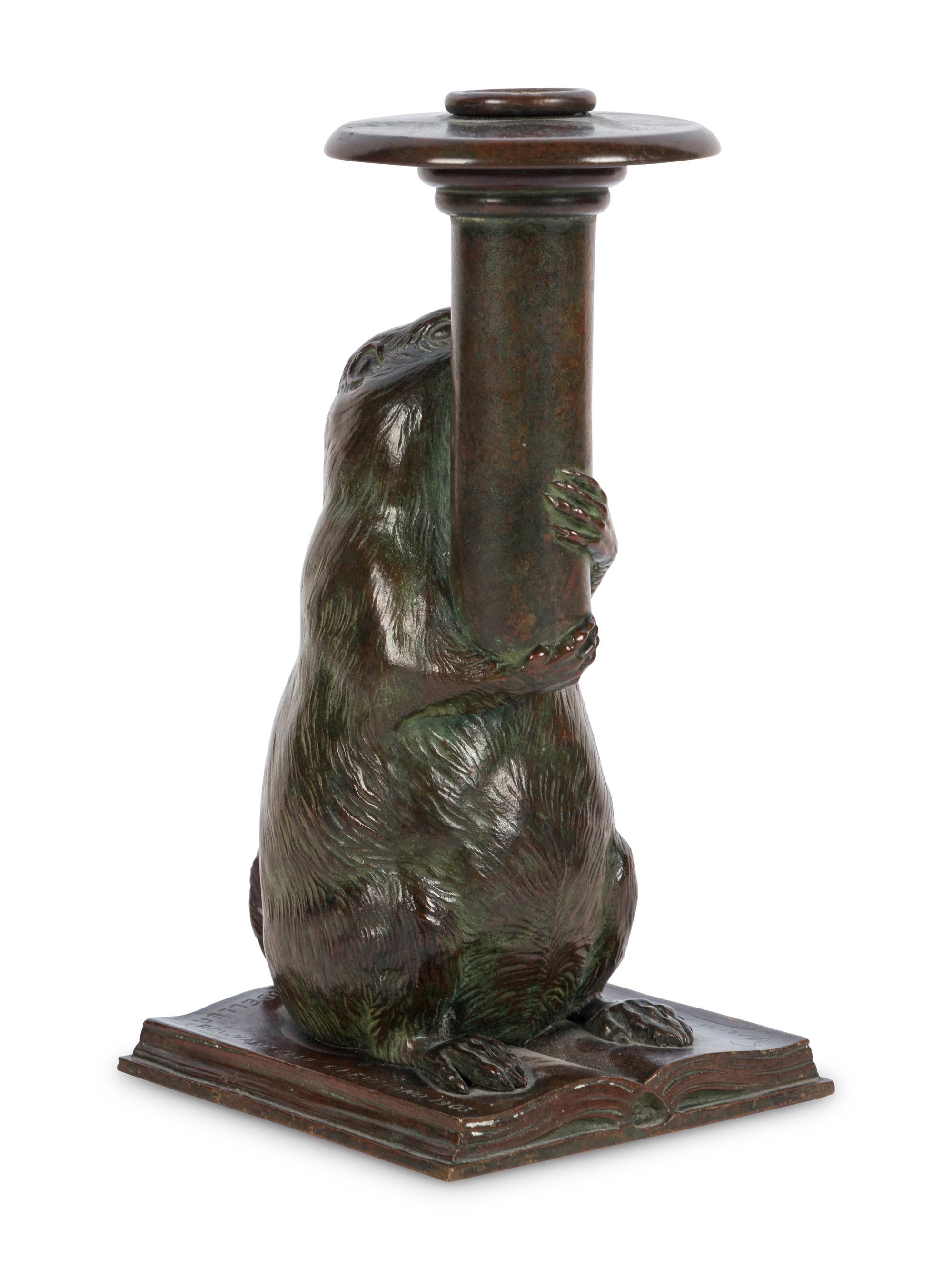 Rowfant Club Bronze Candlestick