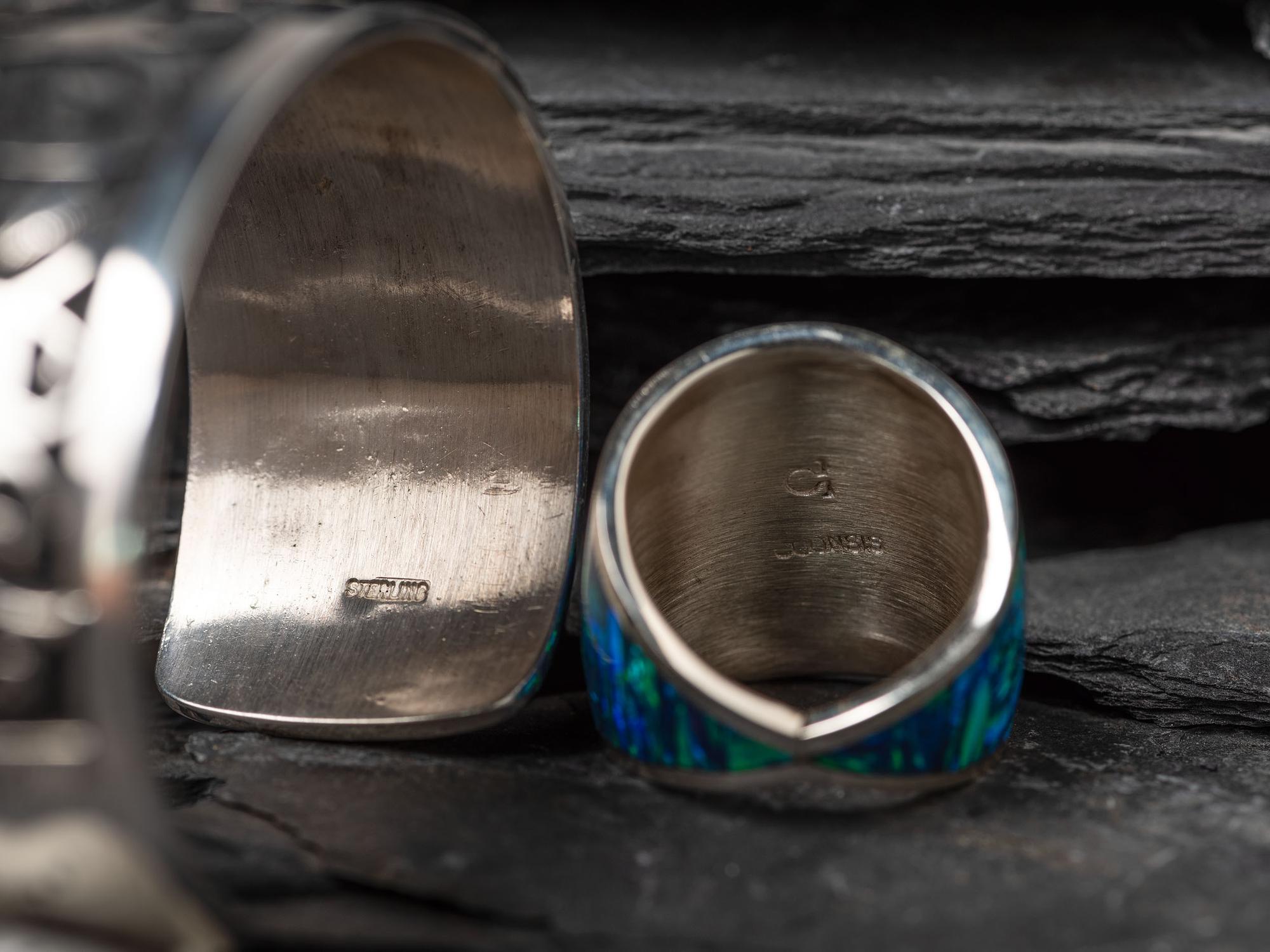 Sterling Silver and Turquoise Cuff Bracelet, PLUS