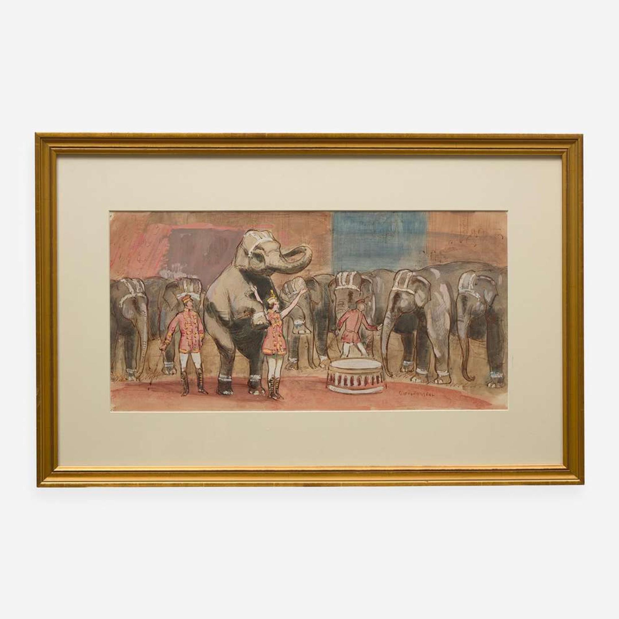 Gifford Beal (American, 1879–1956) Elephant Ring at the Circus
