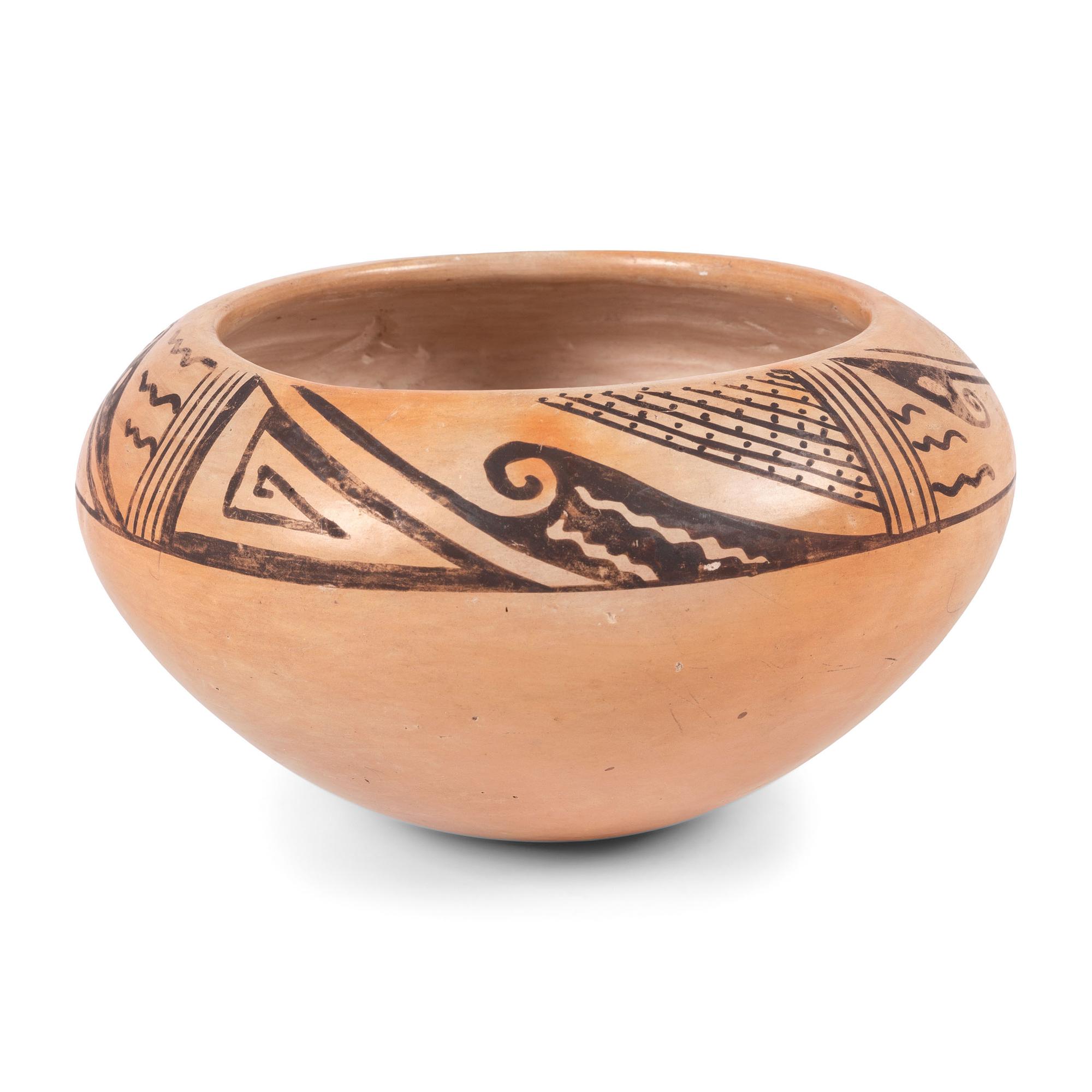 Hopi Pottery Jar and Navajo Regional Weaving / Rug