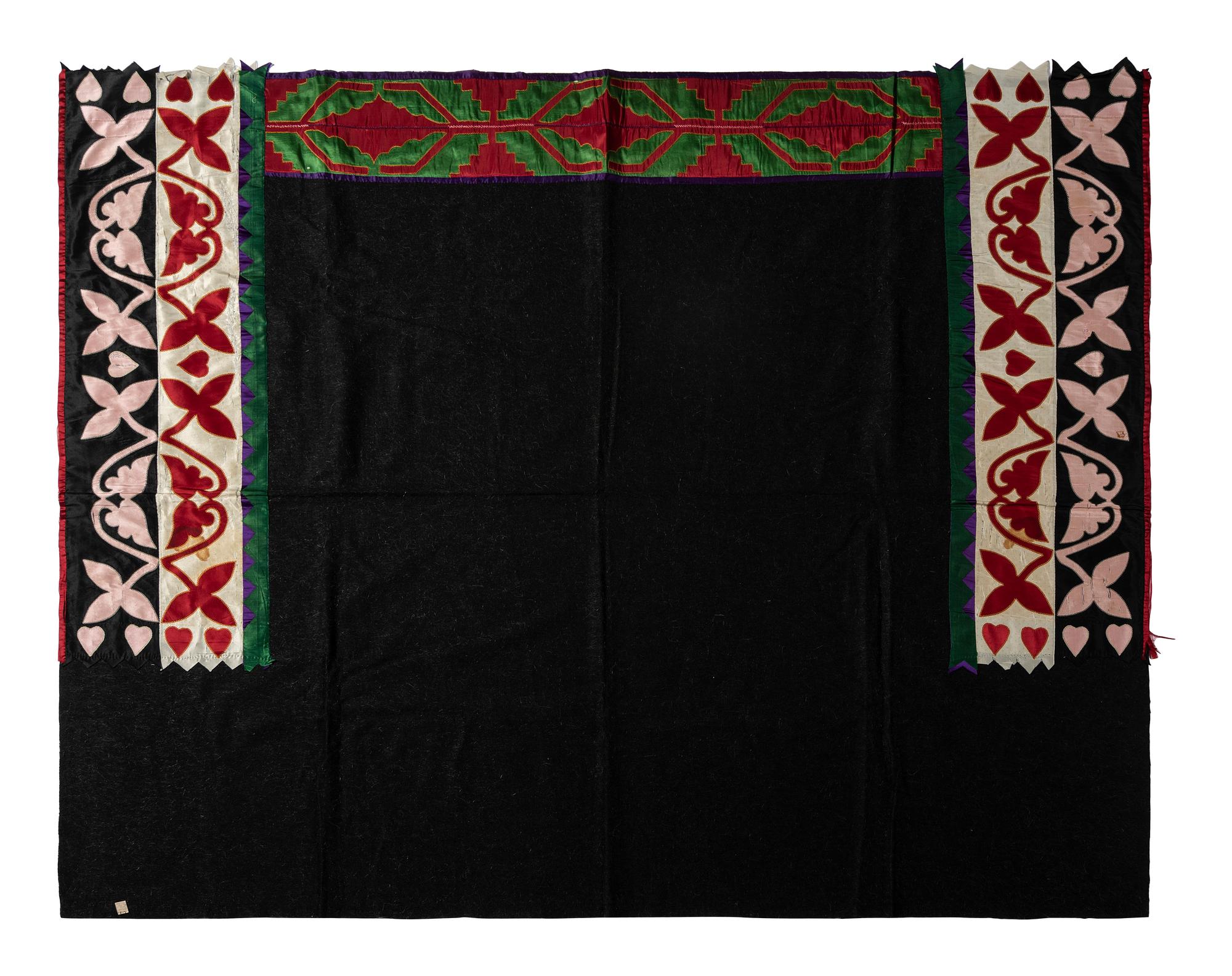 Potawatomi Women's Wool and Ribbonwork Blanket