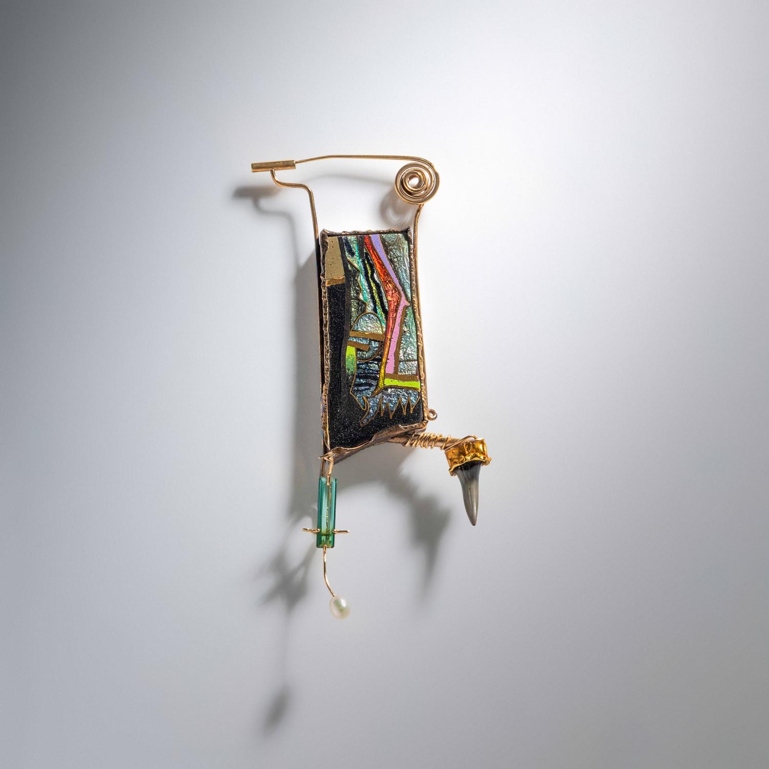 WILLIAM HARPER, OPIUM II, BROOCH, 1980