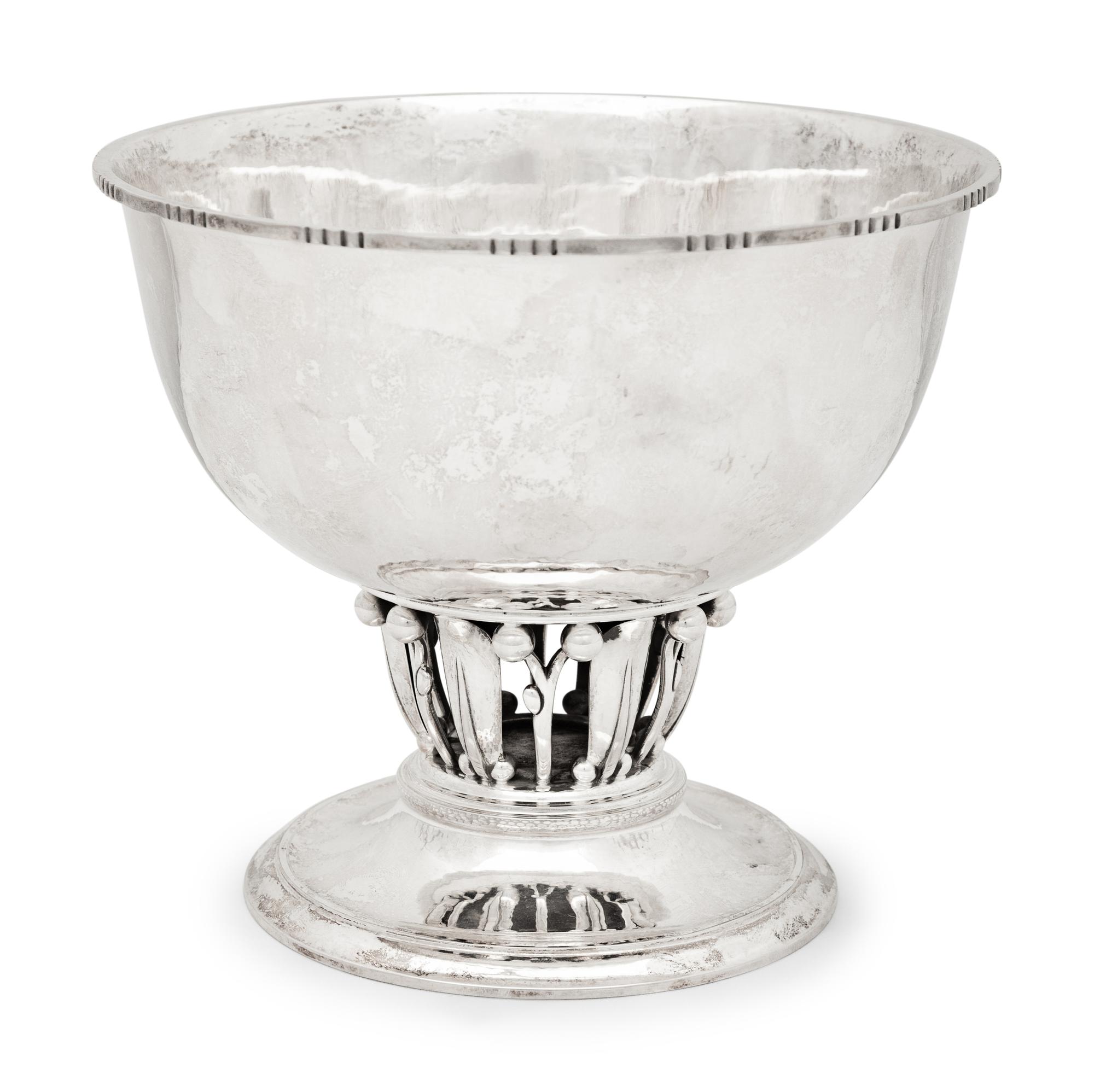 A Georg Jensen Silver Footed Centerpiece Bowl