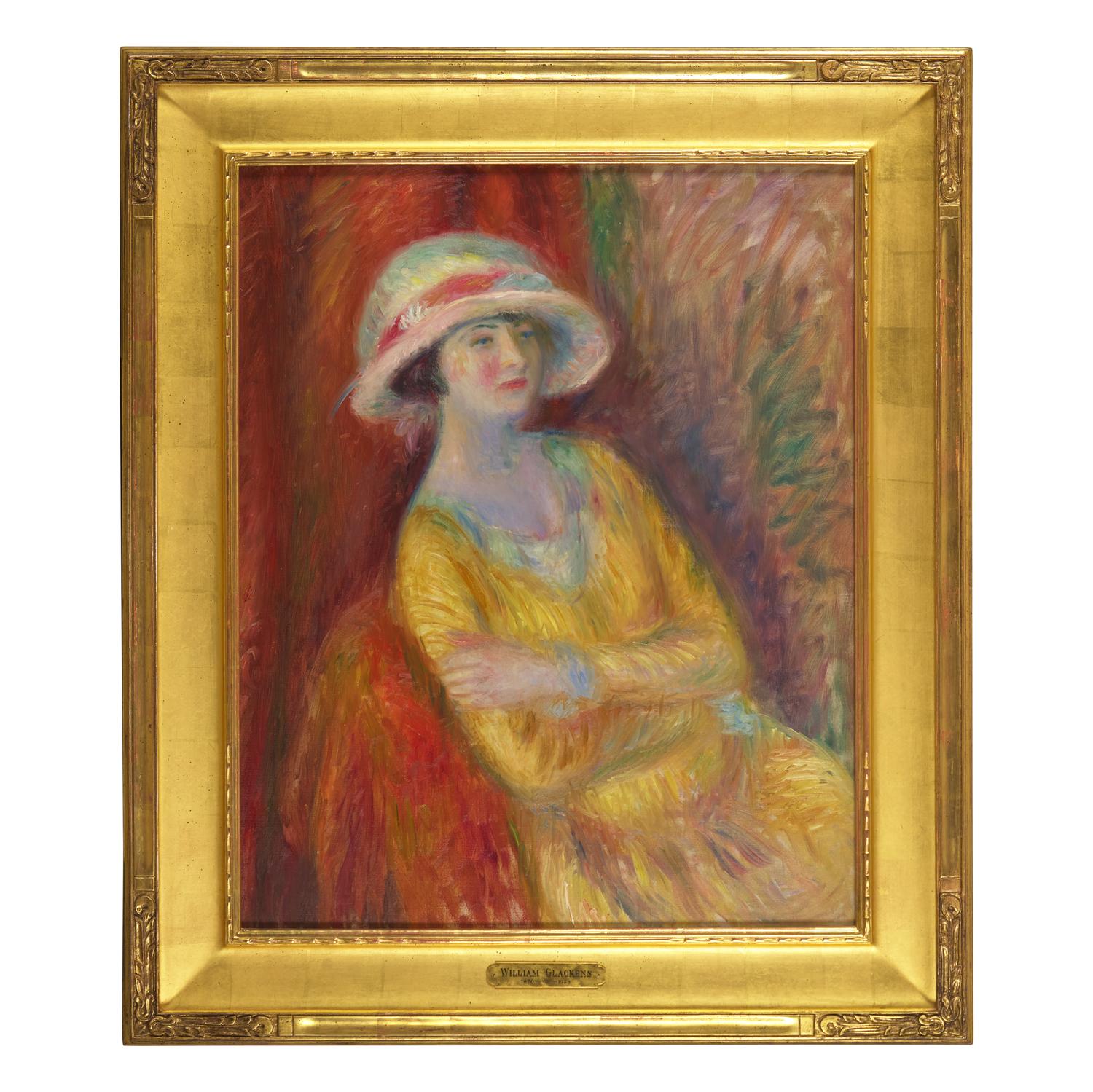William Glackens (American, 1870-1938) — The Yellow Dress