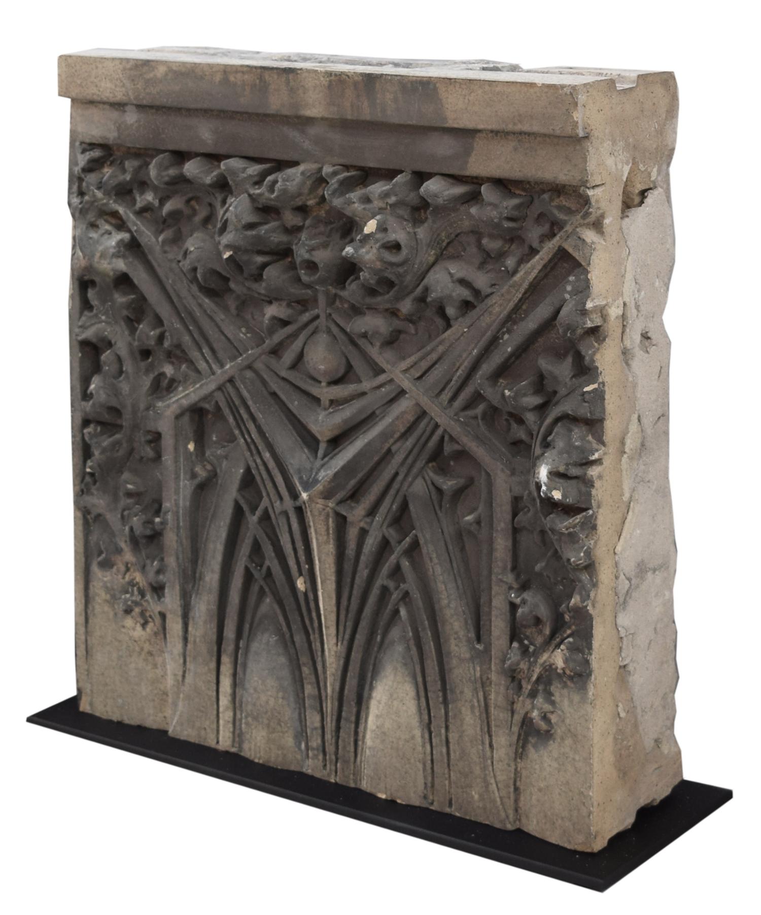A Terra Cotta Facade Fragment from the Western Methodist Book Exchange in Chicago 18" W x 6" D x 18" H — United States, Circa 1899
