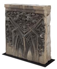A Terra Cotta Facade Fragment from the Western Methodist Book Exchange in Chicago 18" W x 6" D x 18" H — United States, Circa 1899