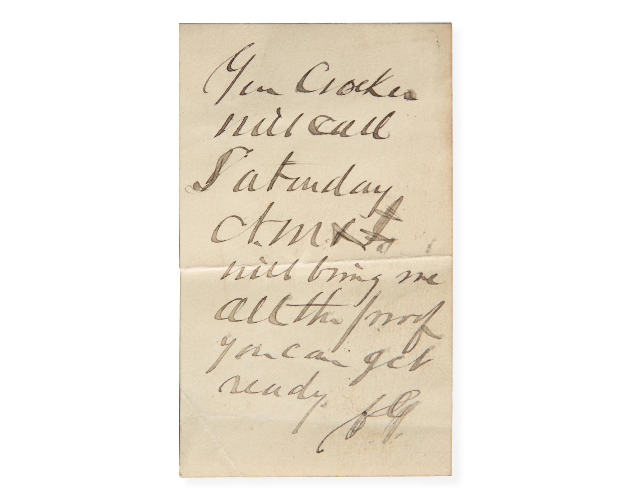 [Americana] [Garfield, James] Guiteau, Charles. Autograph Letter, signed