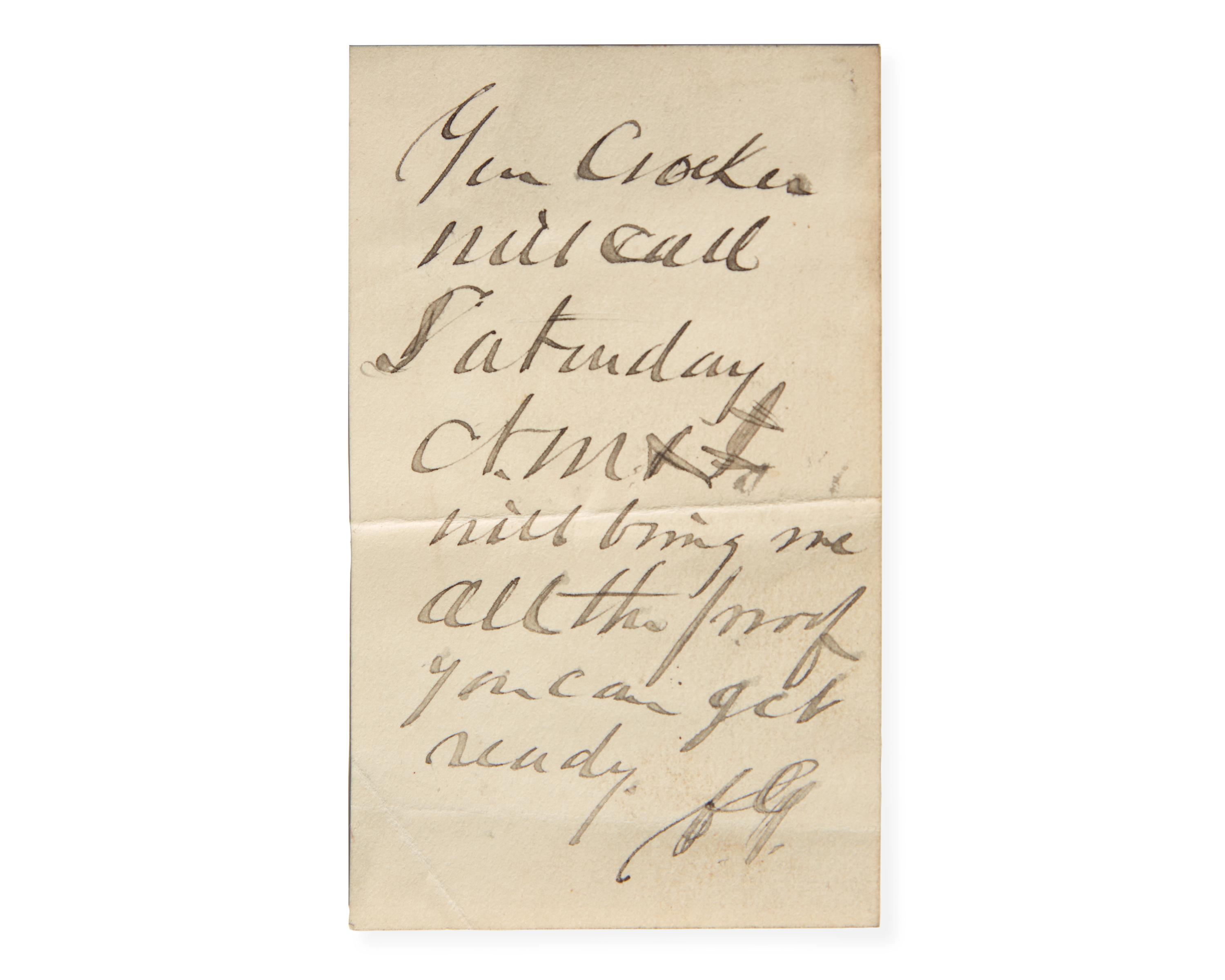 [Americana] [Garfield, James] Guiteau, Charles. Autograph Letter, signed