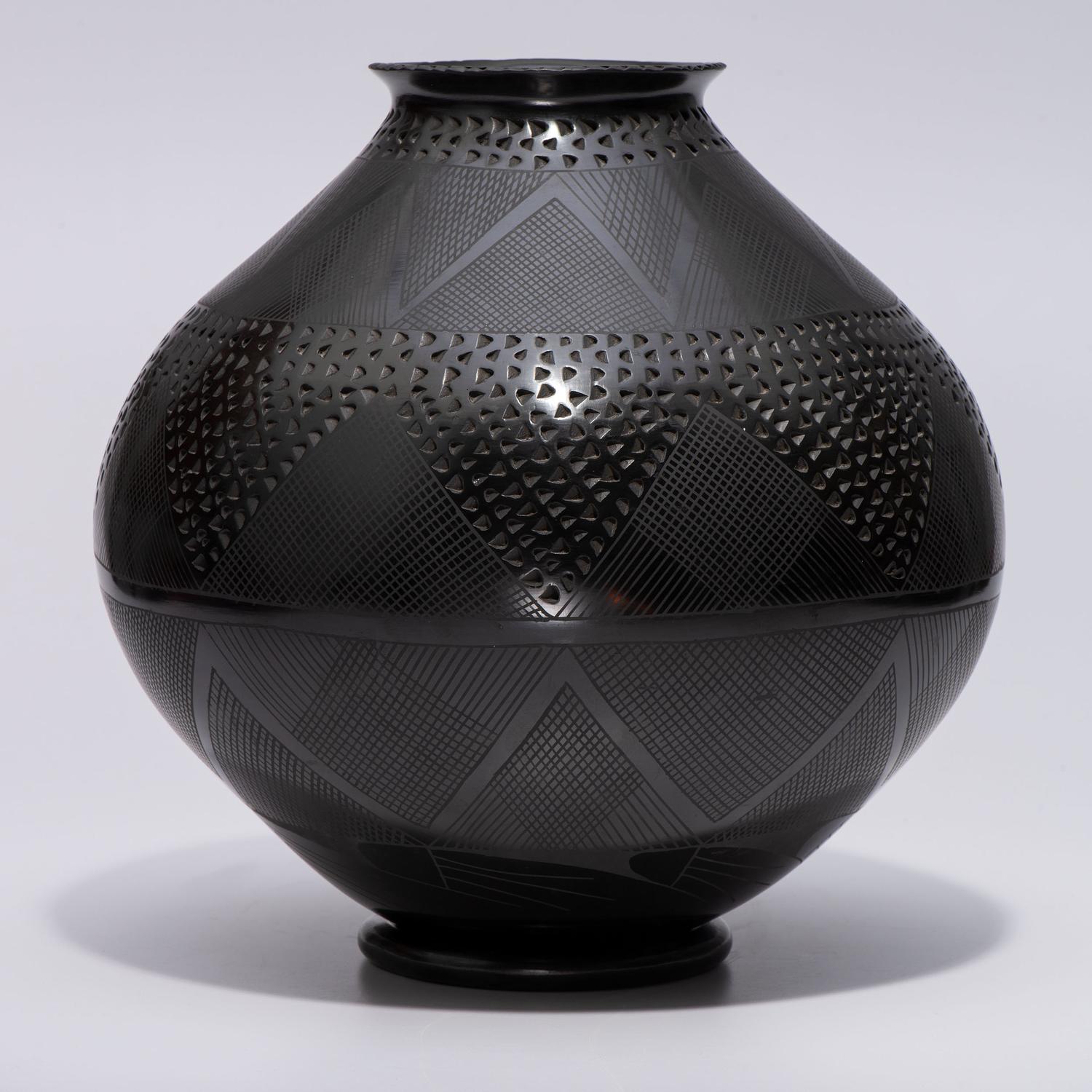 Blackware Pottery Jar