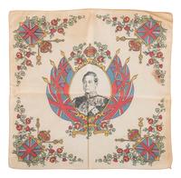 [ROYALTY]. A group of handkerchiefs, ceramics, and other ephemera from Queen VICTORIA, King GEORGE V, and King EDWARD VIII comprising: