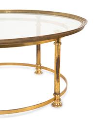 A Contemporary Brass Low Table