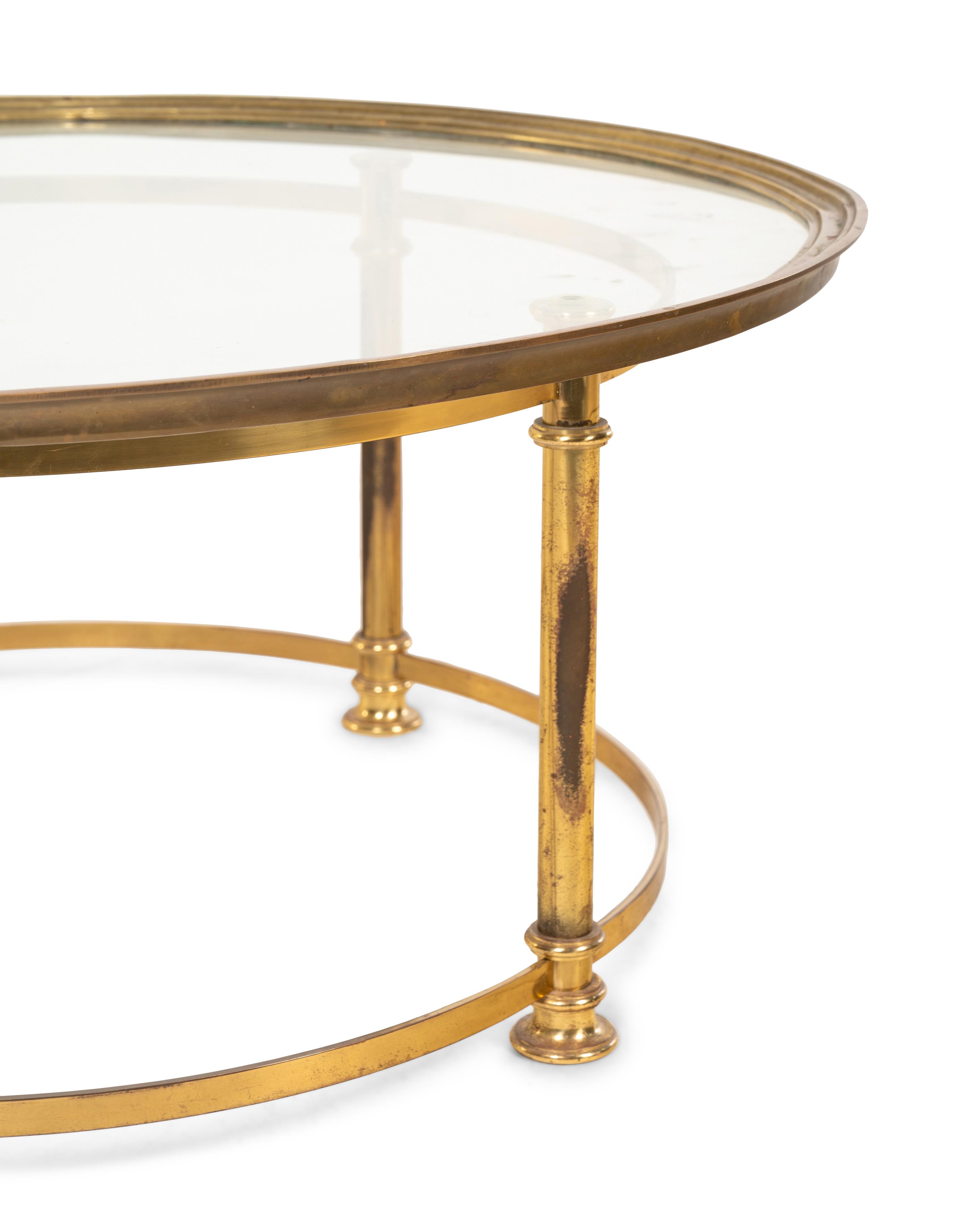 A Contemporary Brass Low Table