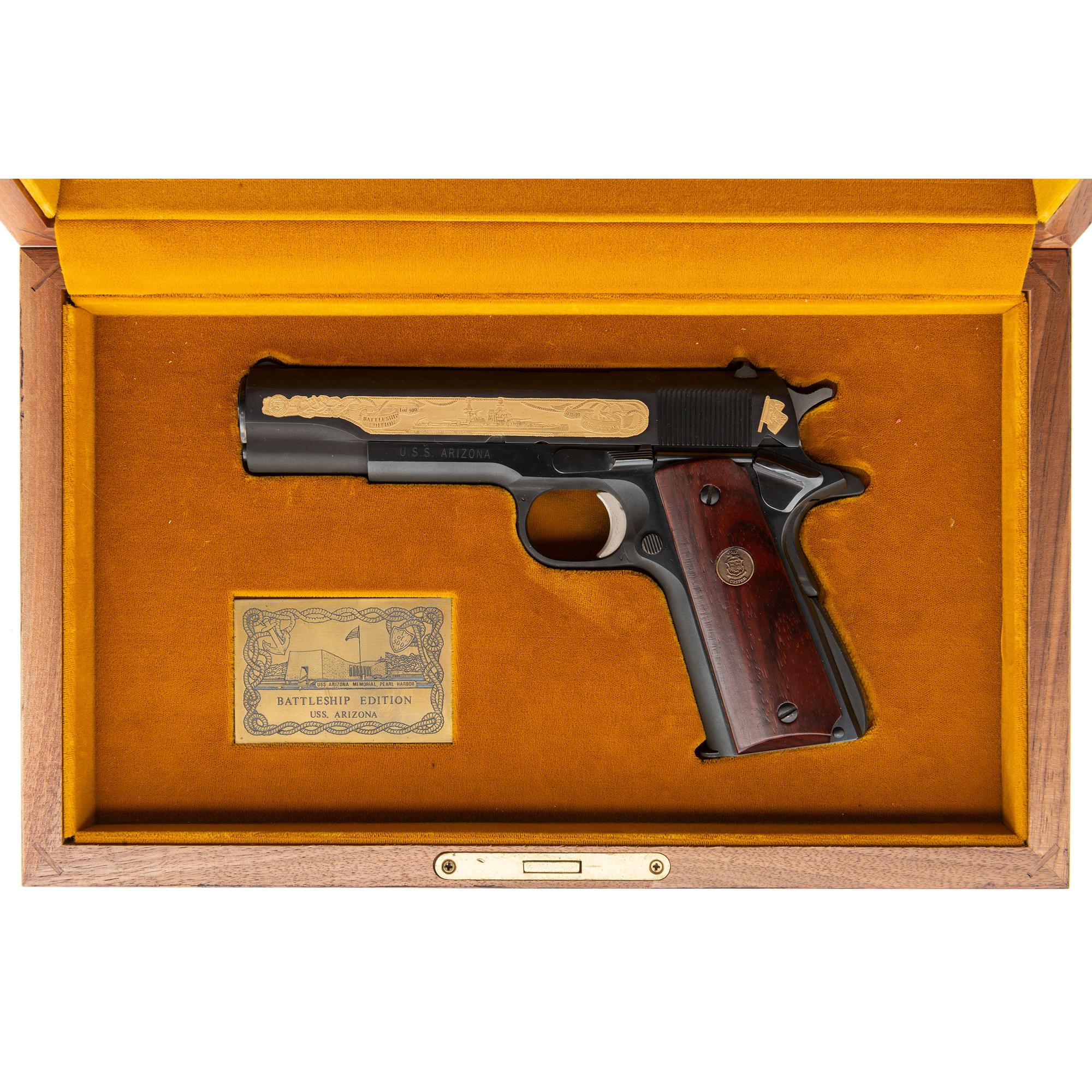 *Colt Battleship Edition U.S.S. Arizona Commemorative Series 70 in Presentation Case