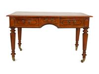 A William IV Style Mahogany Writing Desk with Gilt Tooled Leather Top — 20th Century