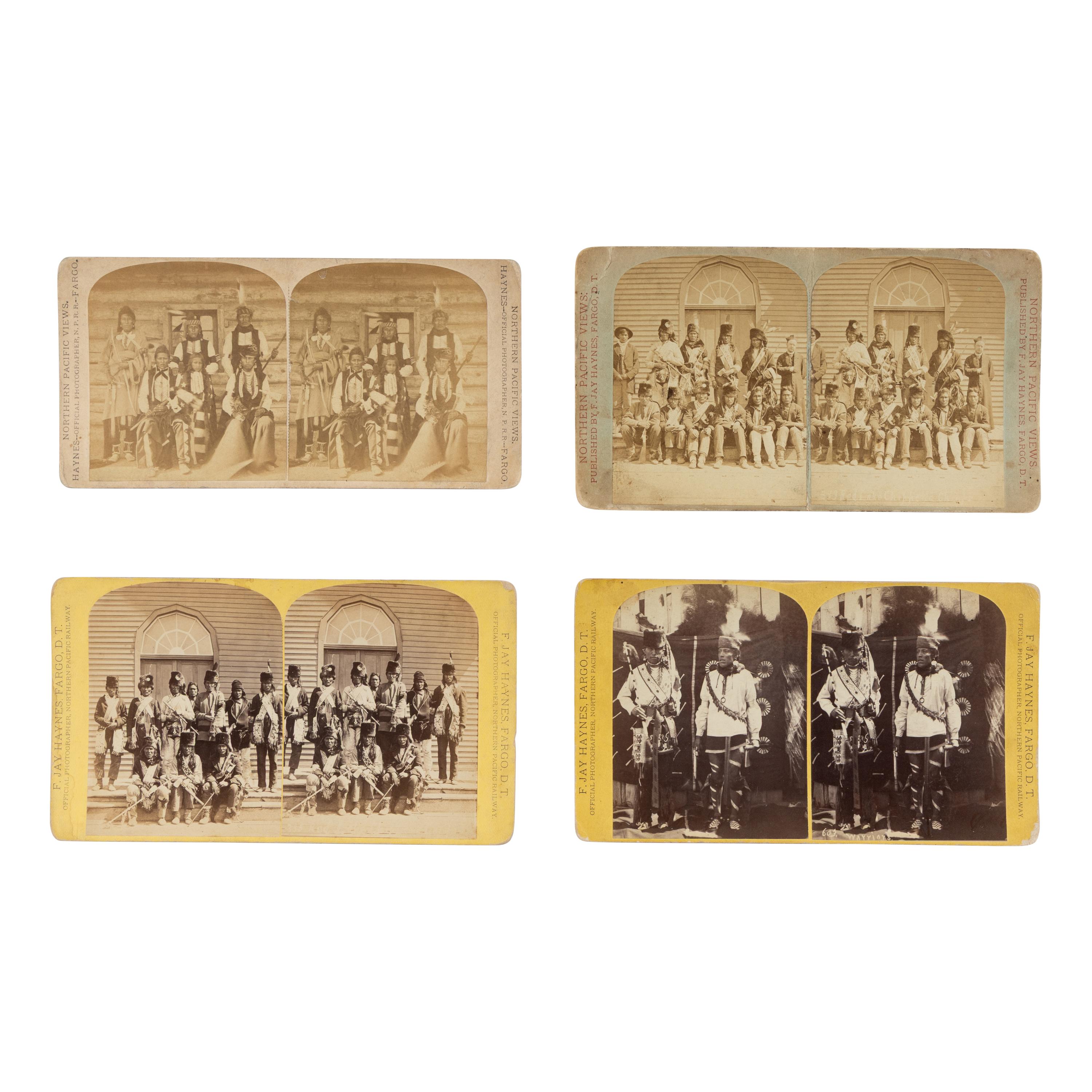 Frank Jay Haynes (American, 1853-1921) — Four Stereoviews of Chippewa
