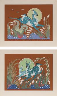 Two Works: Deer and Elements I and Deer and Elements II
