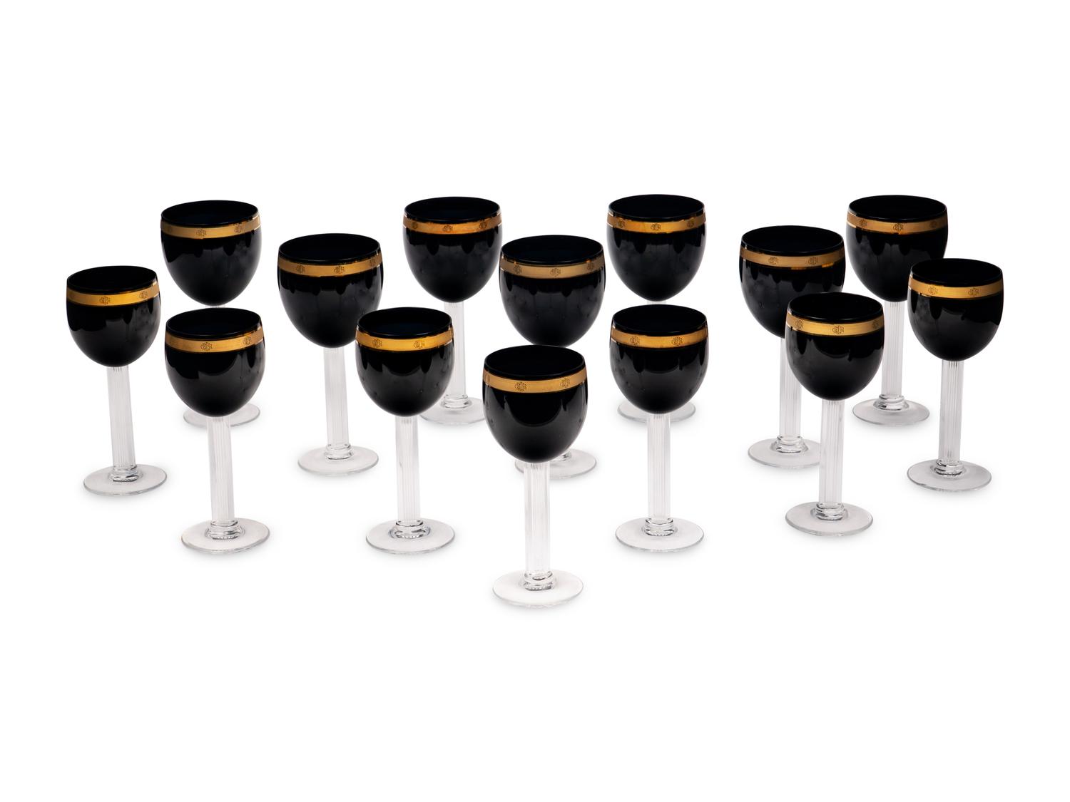 A Christian Dior Stemware Service